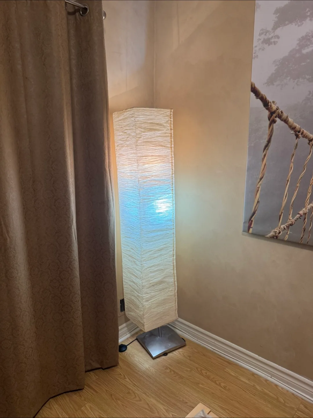 Rice Paper Floor Lamp 3 bulb thumbnail