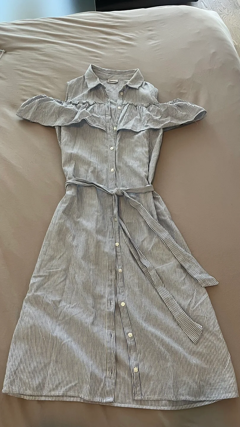 Noisy May Blue Striped Dress thumbnail