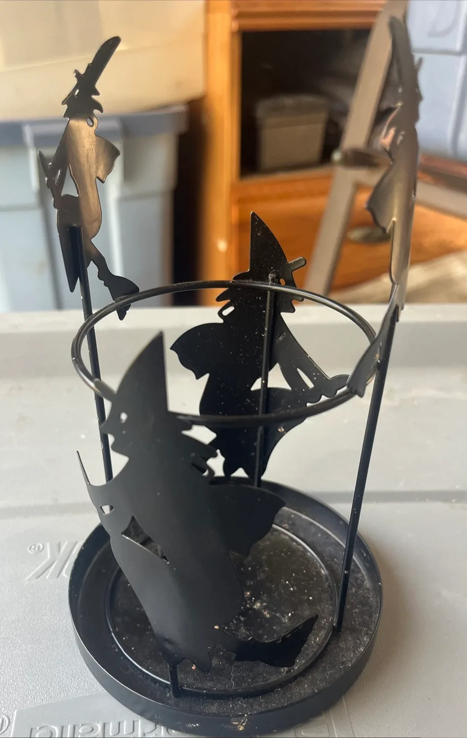 Witch Silhouette Candle Holder thumbnail