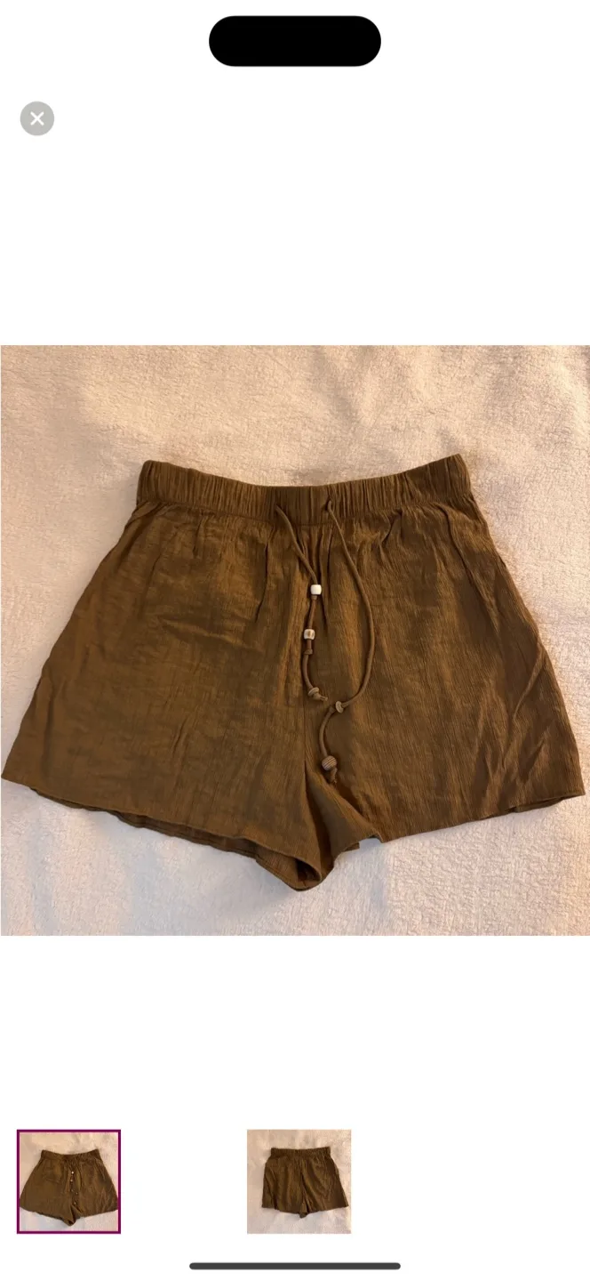 Zara Brown Shorts - Size M thumbnail