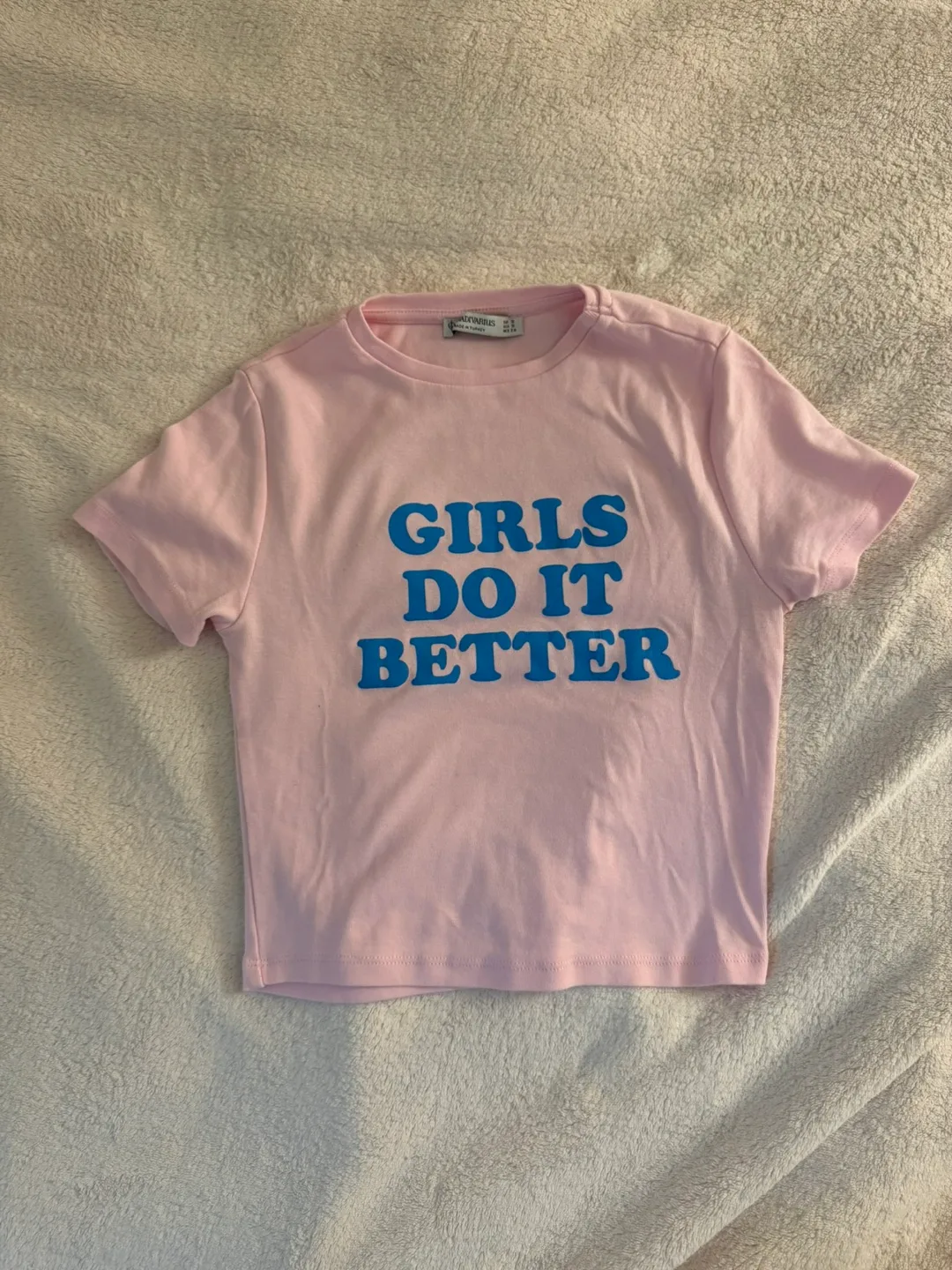 Pink 'Girls Do It Better' Tee - Size S thumbnail
