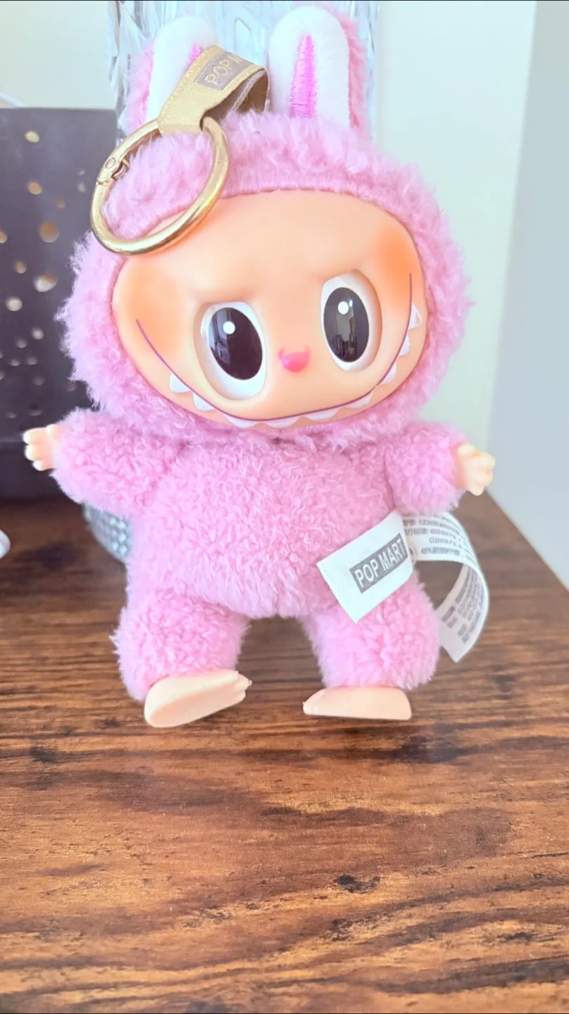 Labubu doll pop  Mart Plush Toy Keychain thumbnail