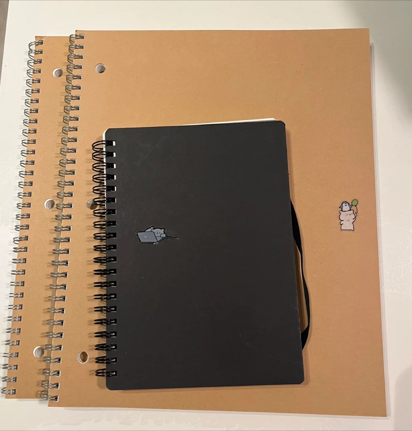 Muji Notebooks - Black and Brown thumbnail