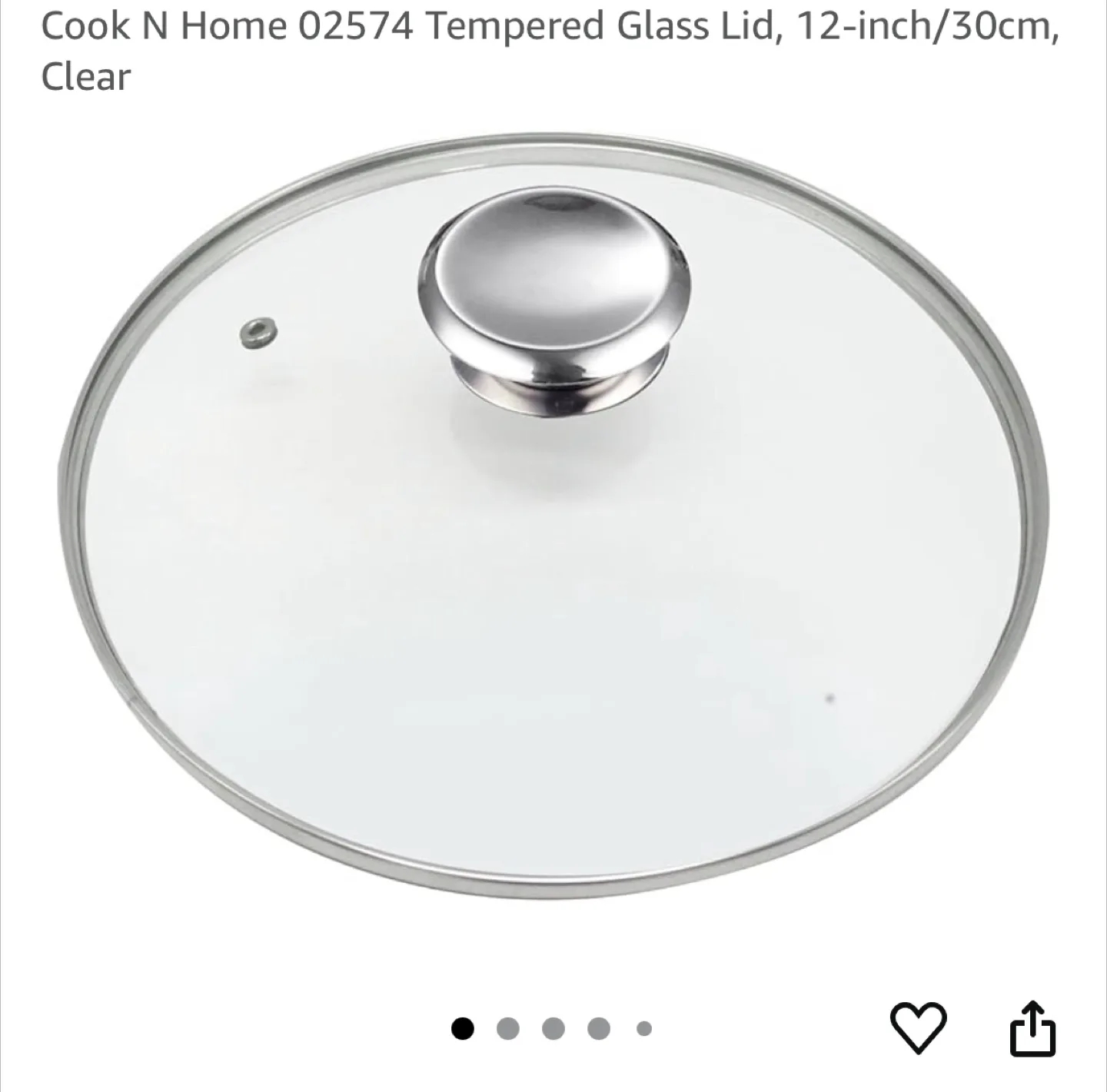 Cook N Home Tempered Glass Lid - 12 inch thumbnail