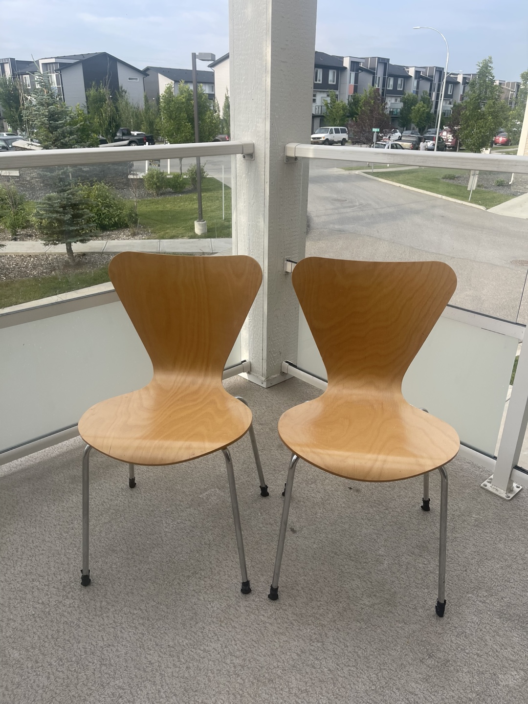 Wooden Chairs - Set of 2