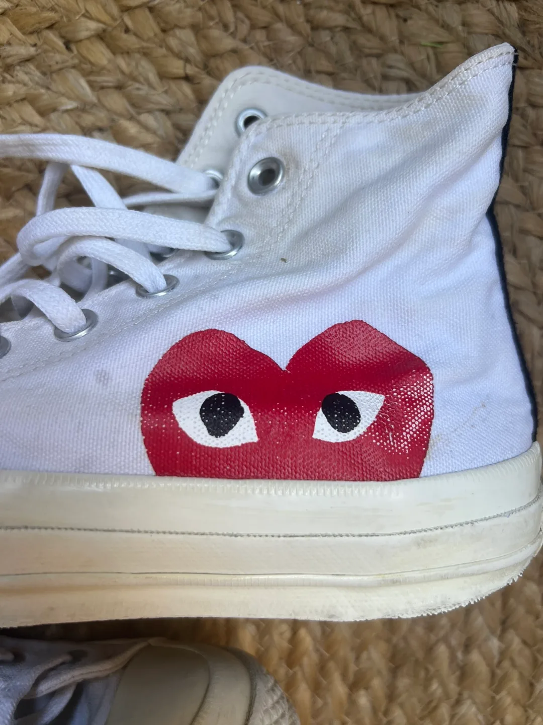Comme Des Garçons Play x converse high tops - size 8 image indicator(3)