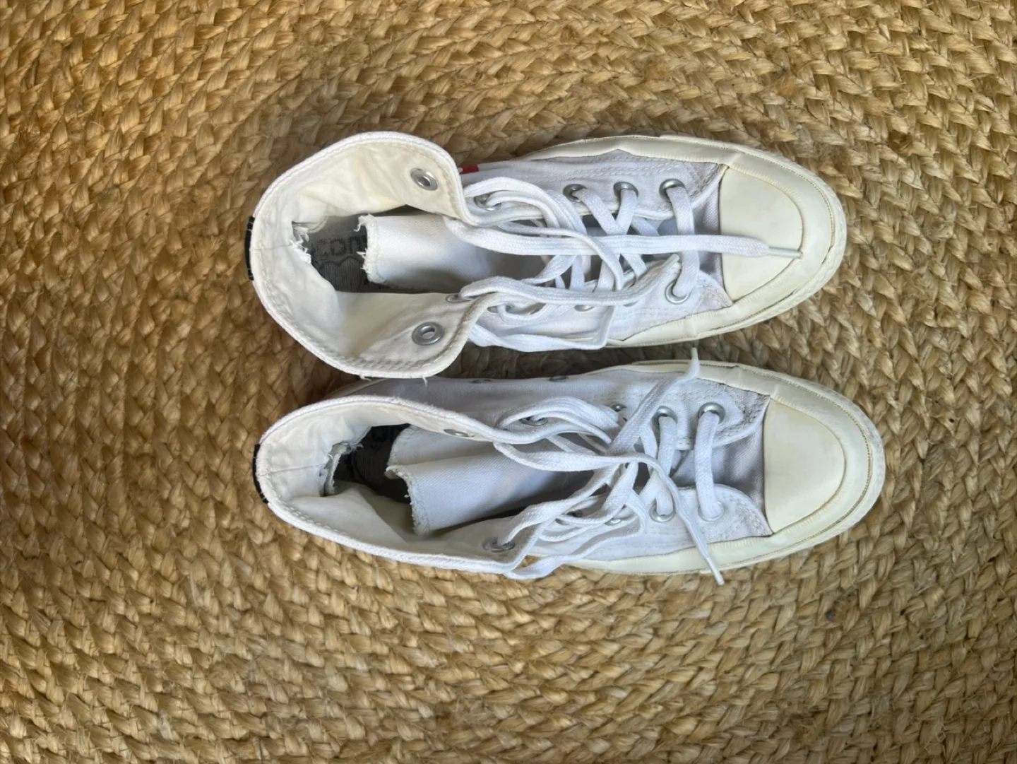 Comme Des Garçons Play x converse high tops - size 8 image indicator(4)