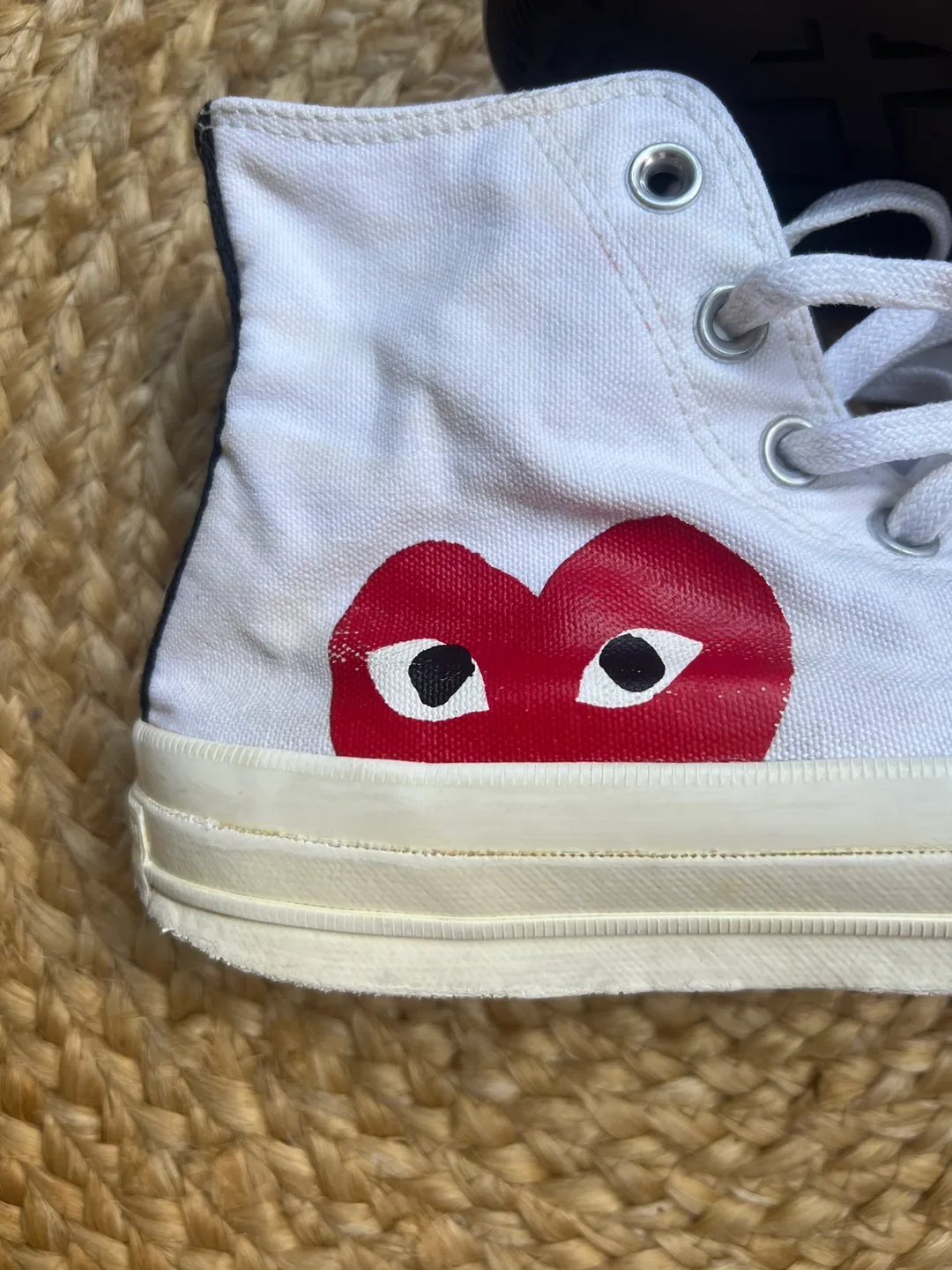 Comme Des Garçons Play x converse high tops - size 8 image indicator(2)