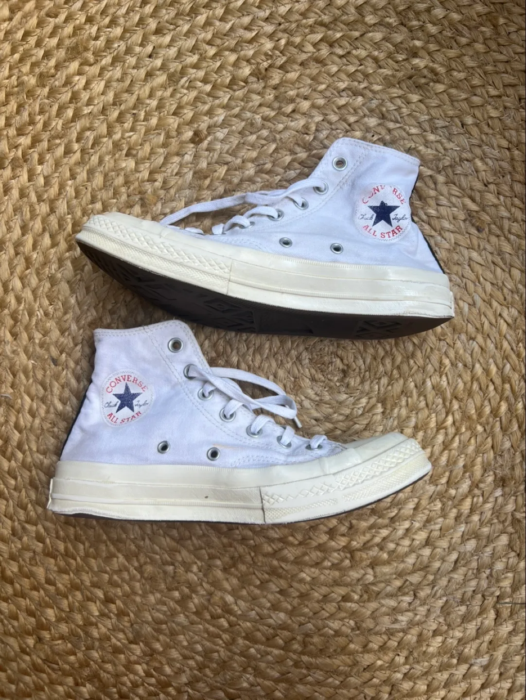 Comme Des Garçons Play x converse high tops - size 8 image indicator(7)