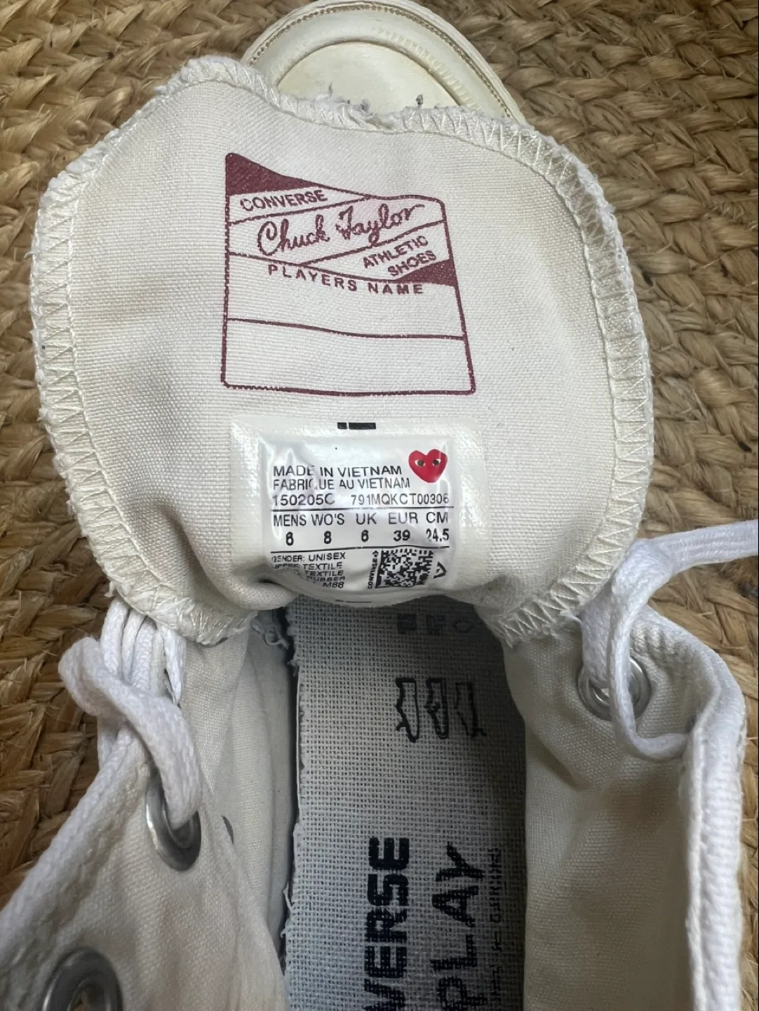 Comme Des Garçons Play x converse high tops - size 8 image indicator(8)