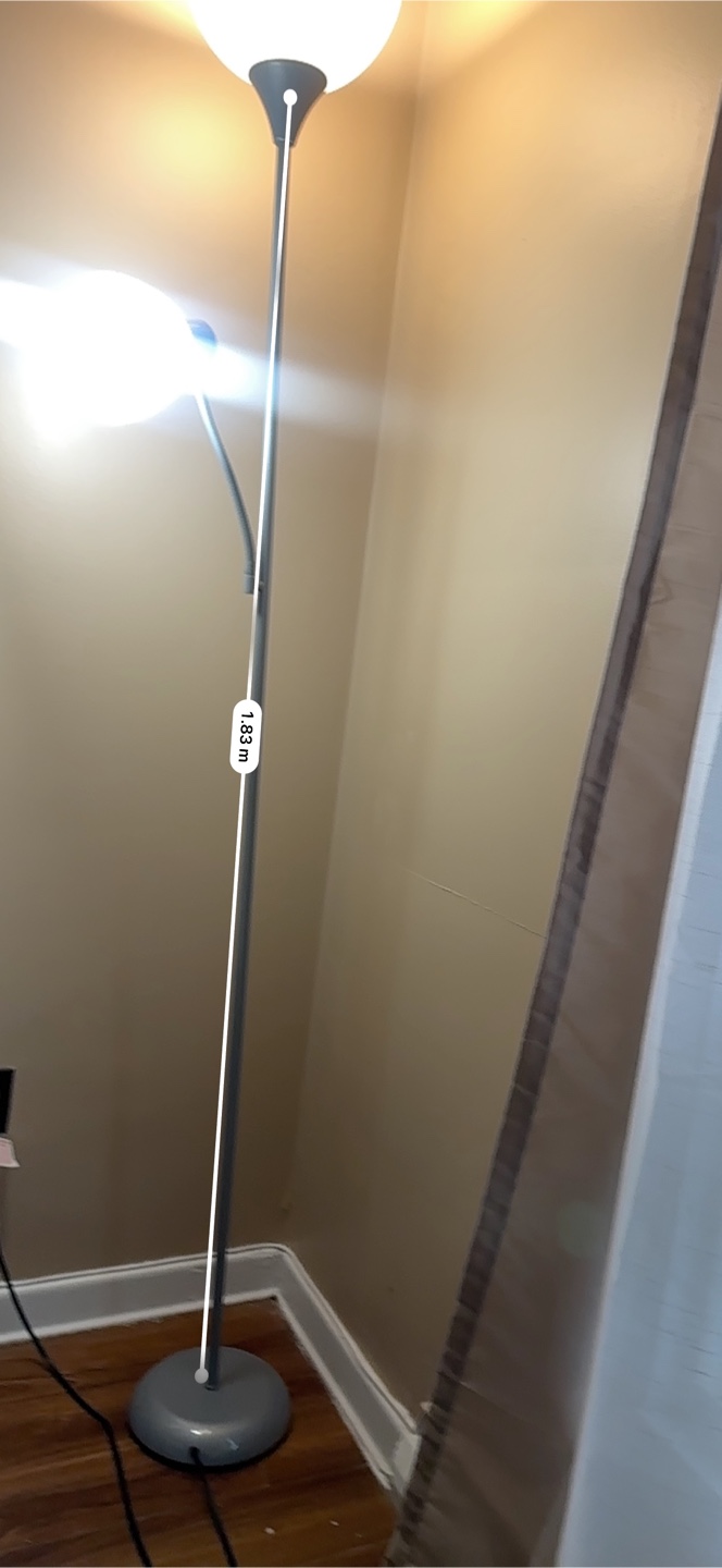 Floor Lamp with Reading Light - 1.83m Tall - photo 4