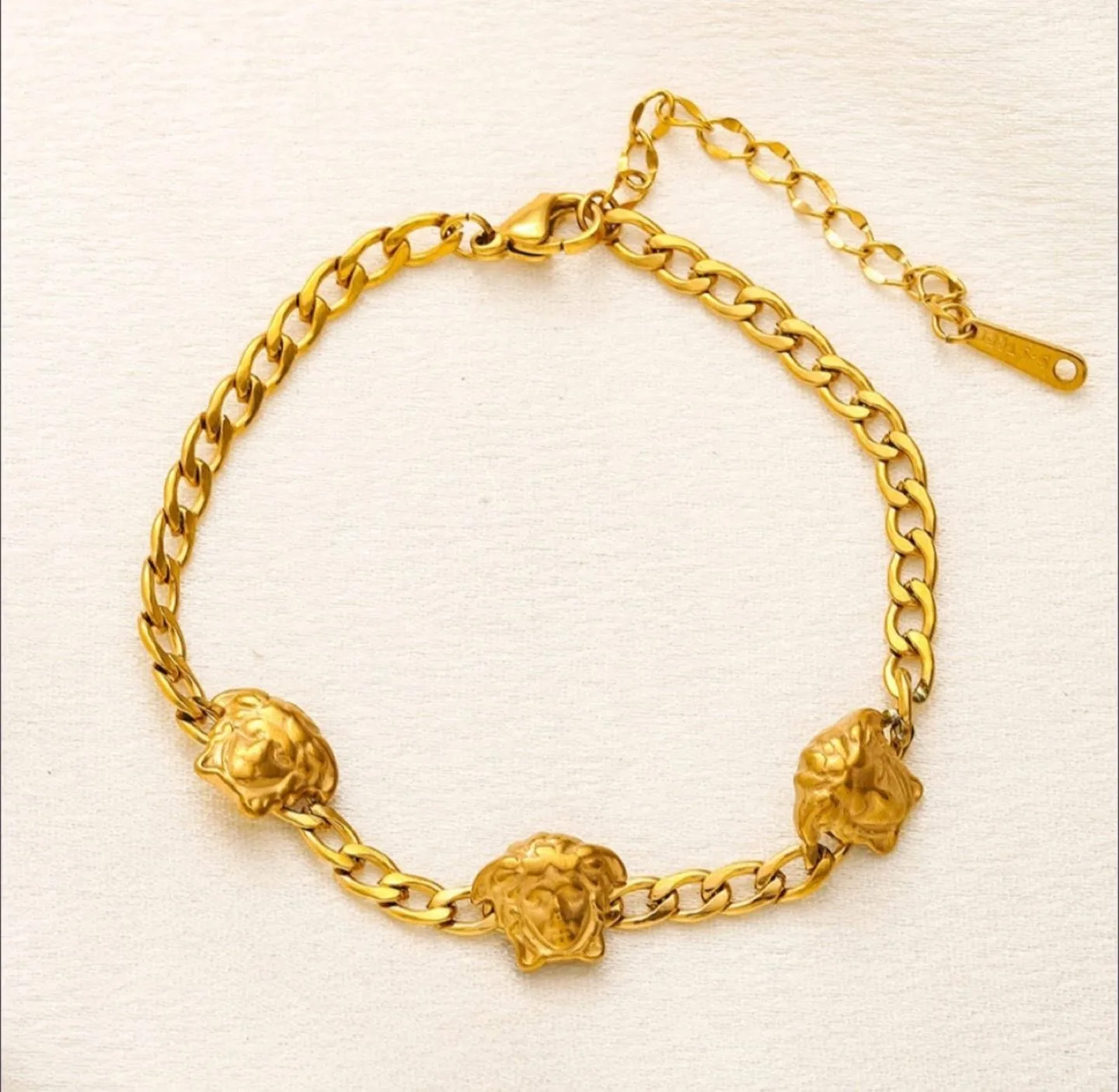 Versace Gold Medusa Chain Bracelet thumbnail