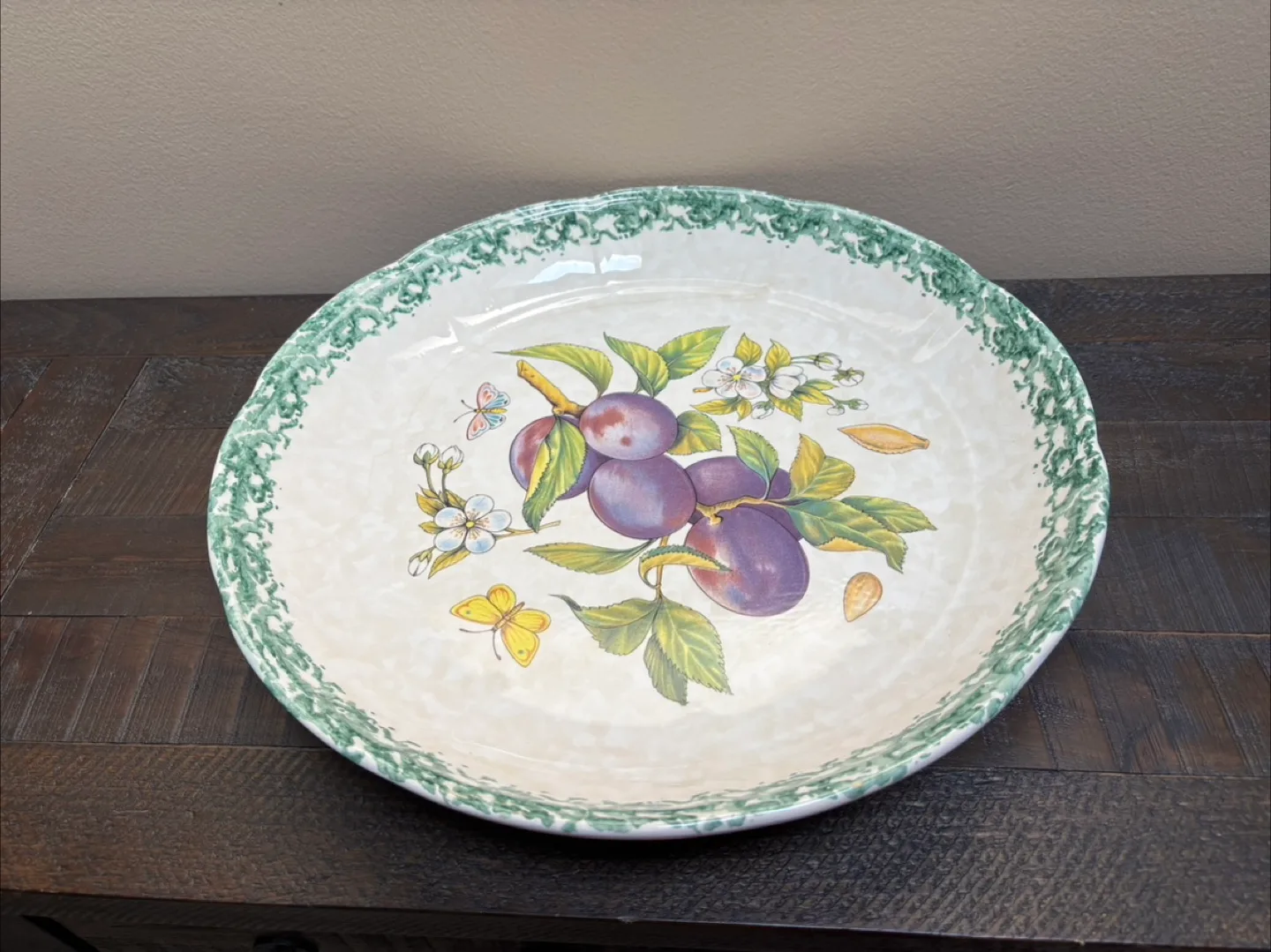 🇨🇦Italian Stoneware Platter, 15 inch thumbnail