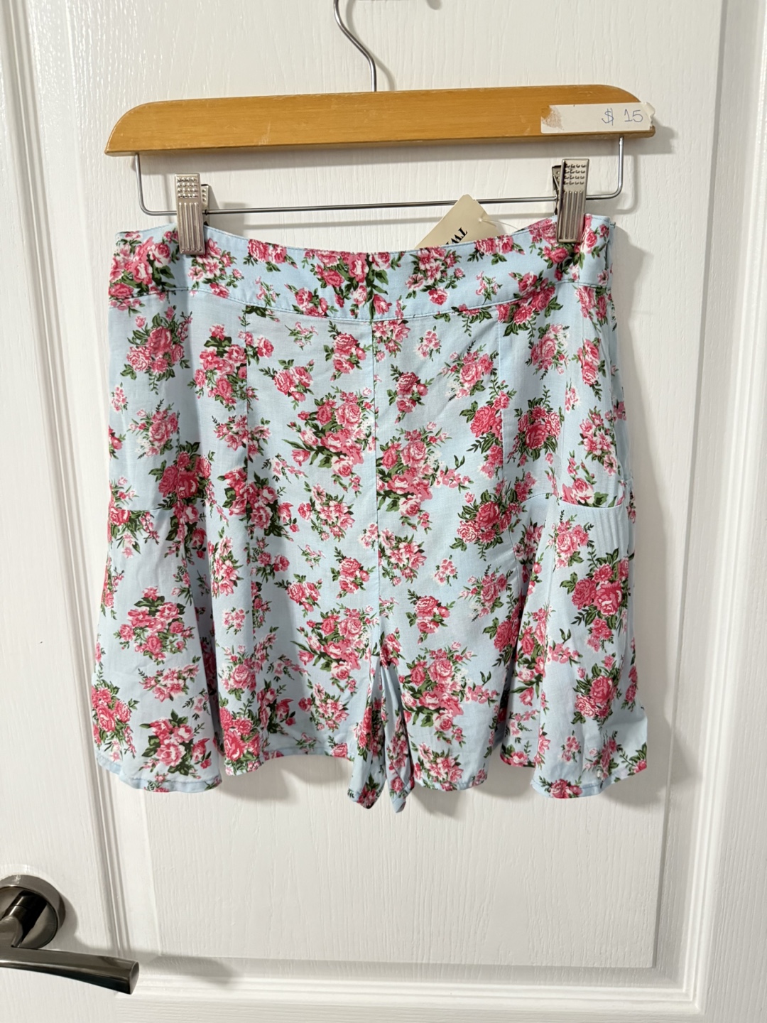 BNWT Floral Shorts - Light Blue
