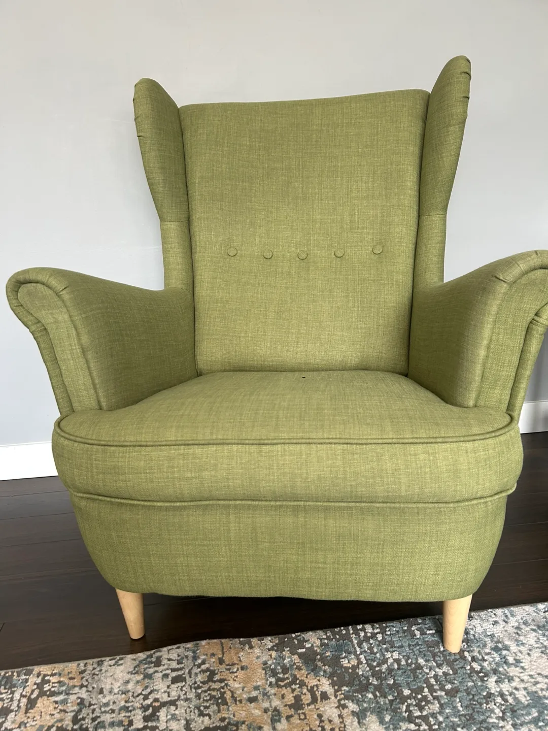 Green Wingback Armchair (Price Negotiable!)
