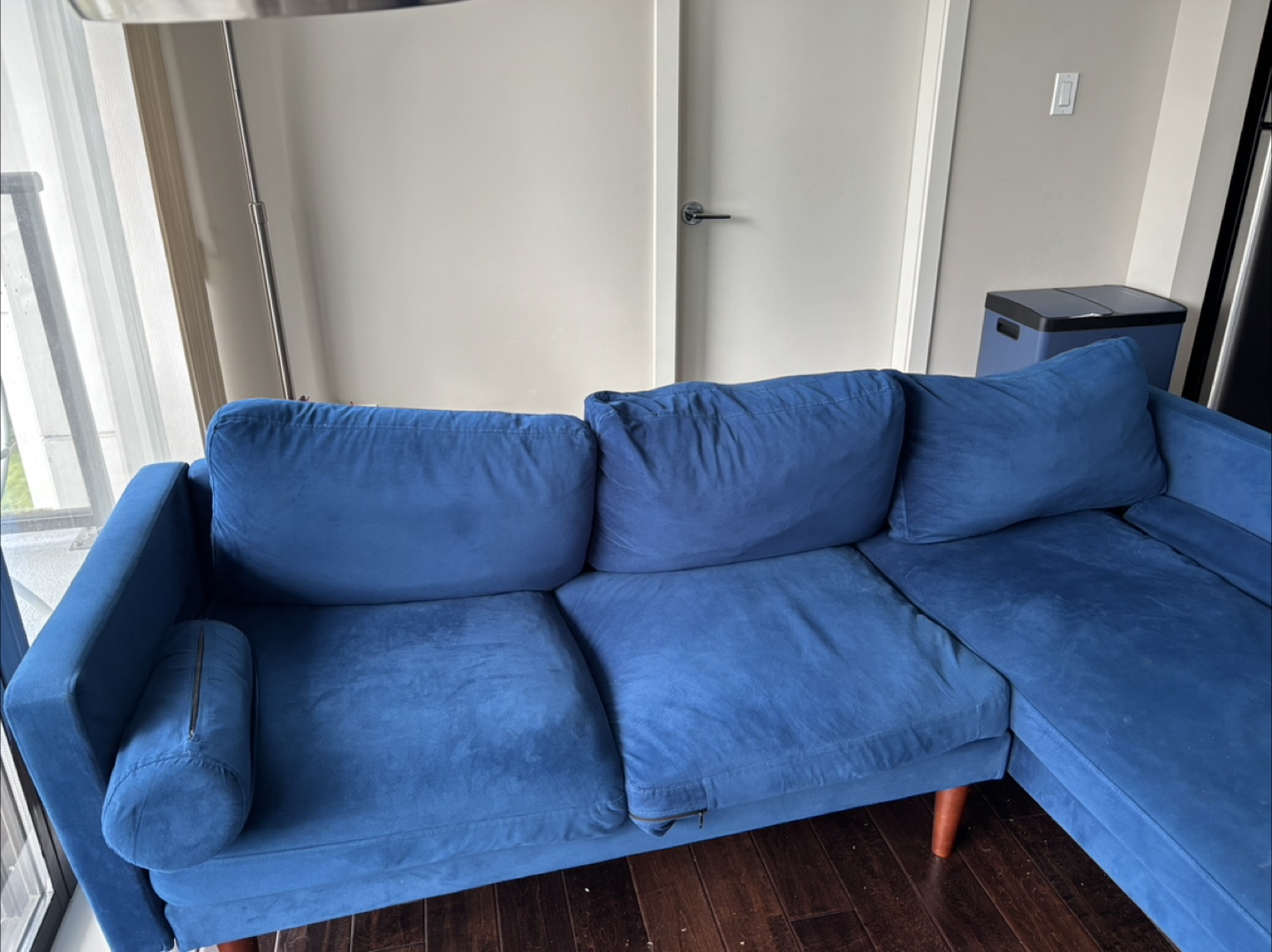 Blue Sectional Sofa - photo 5