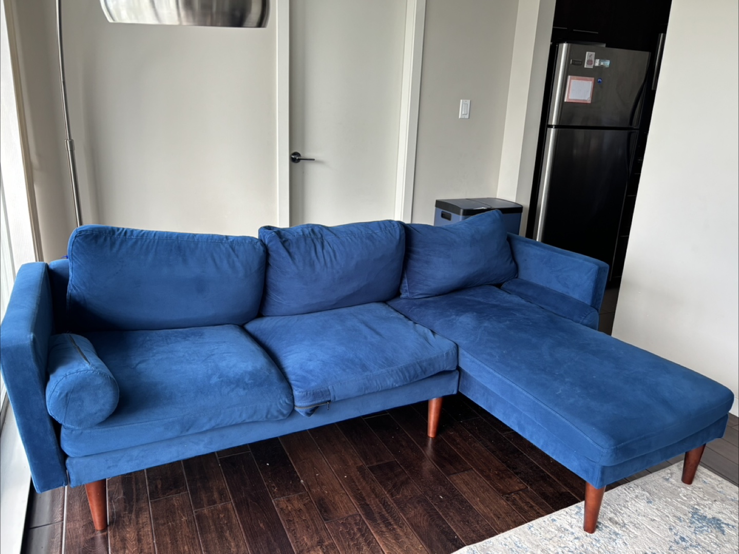 Blue Sectional Sofa - photo 3