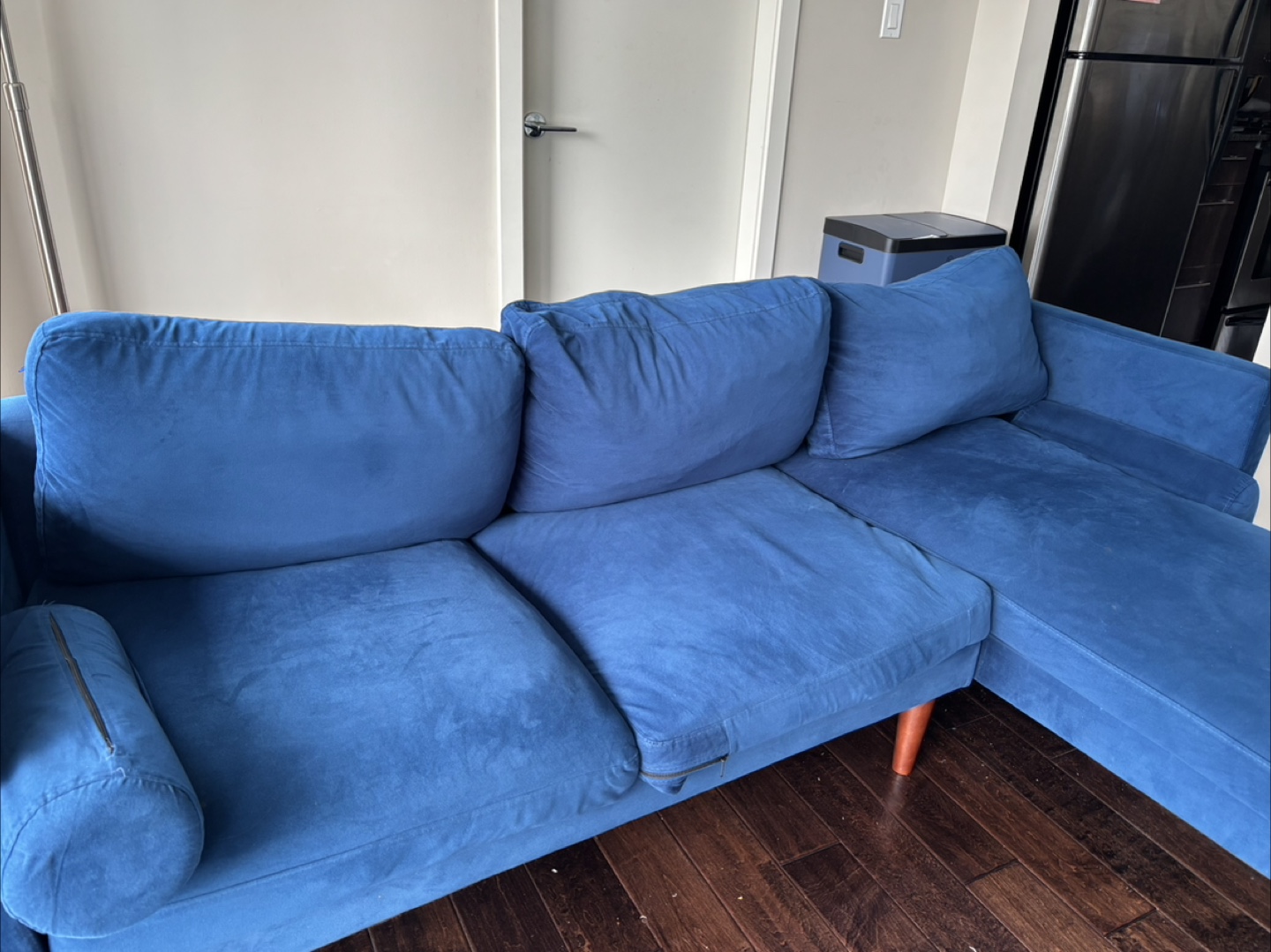 Blue Sectional Sofa - photo 4