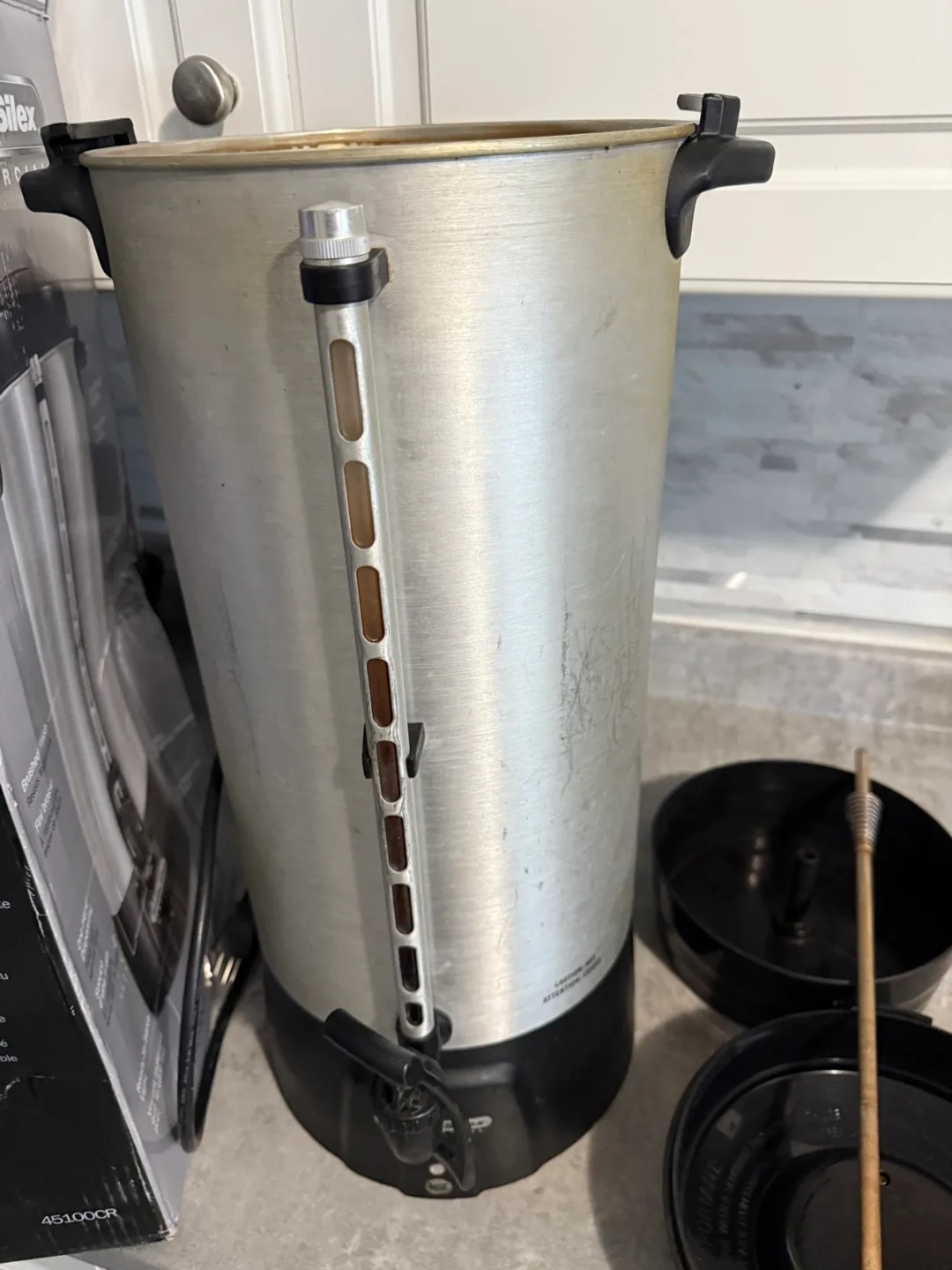 Commercial 100 Cup Coffee Urn, Stainless Steel image indicator(6)