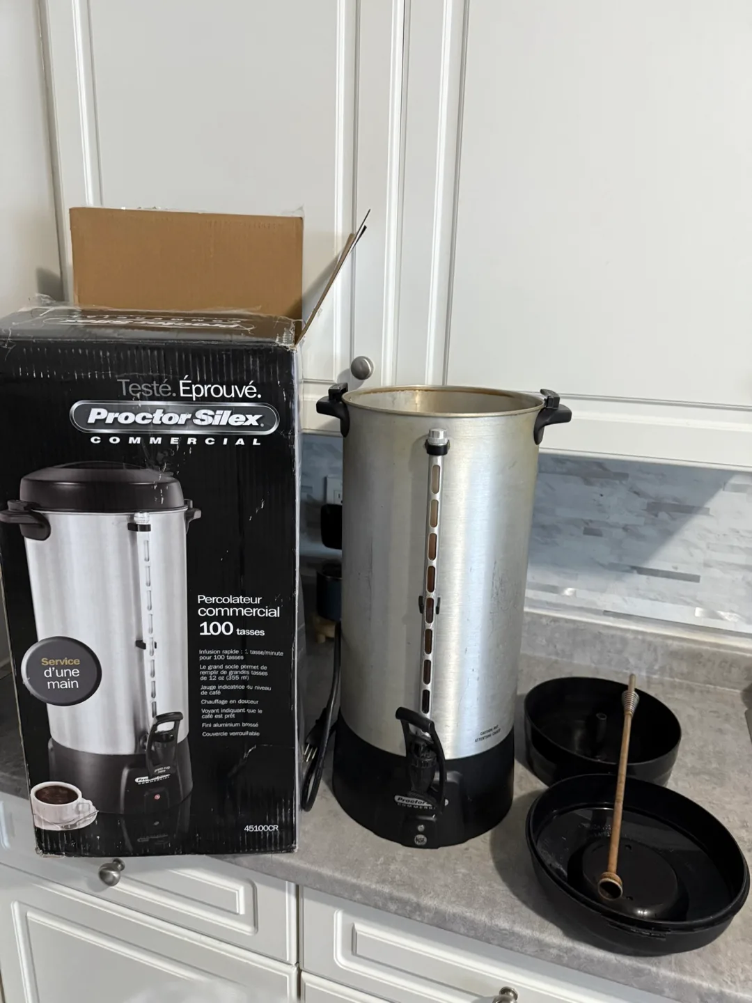 Commercial 100 Cup Coffee Urn, Stainless Steel image indicator(5)
