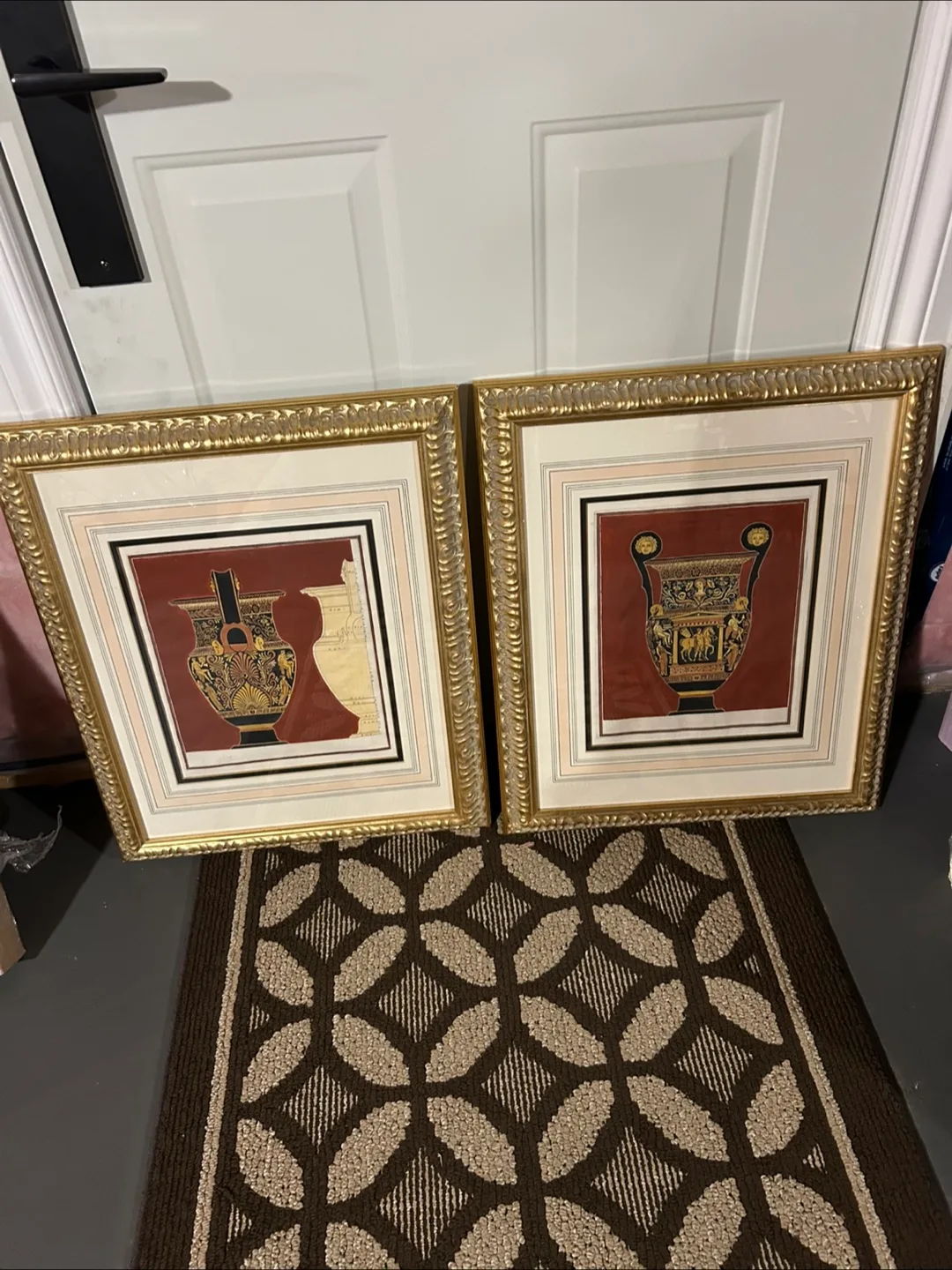 Framed Greek Vase Art Prints (Set of 2) thumbnail