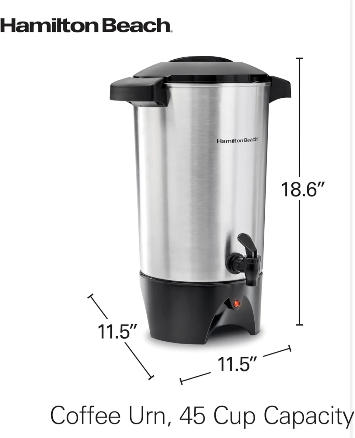 LIKE NEW Hamilton Beach 45 Cup Coffee Urn image indicator(6)