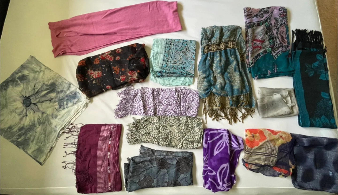 Assorted Scarves - Variety of Colors & Patterns thumbnail