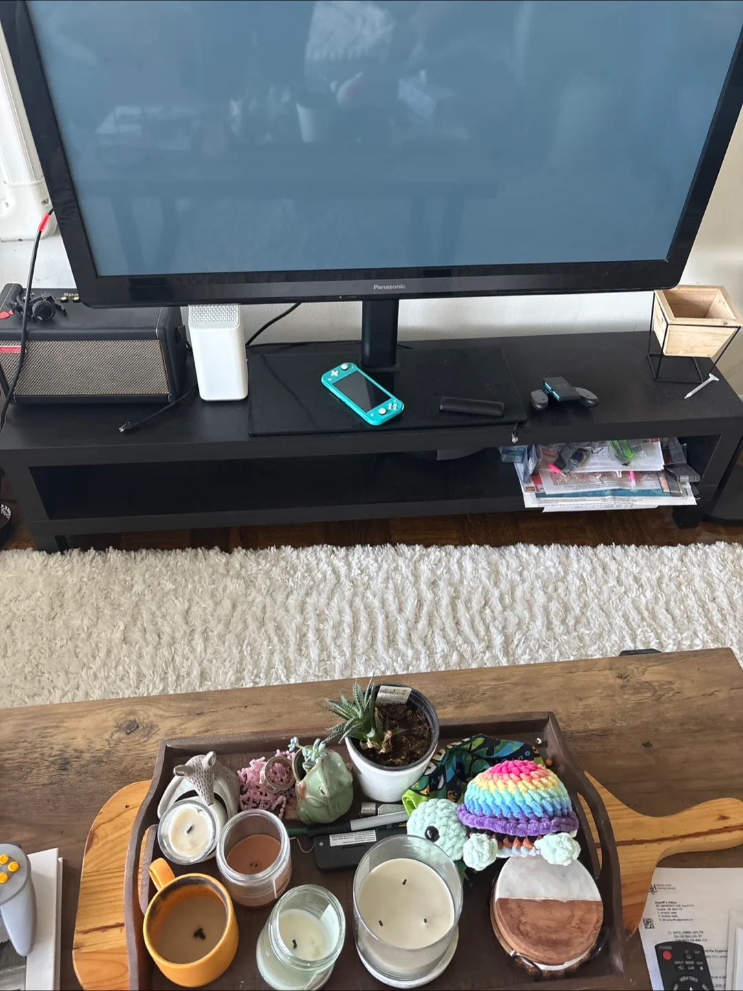 IKEA black media console thumbnail