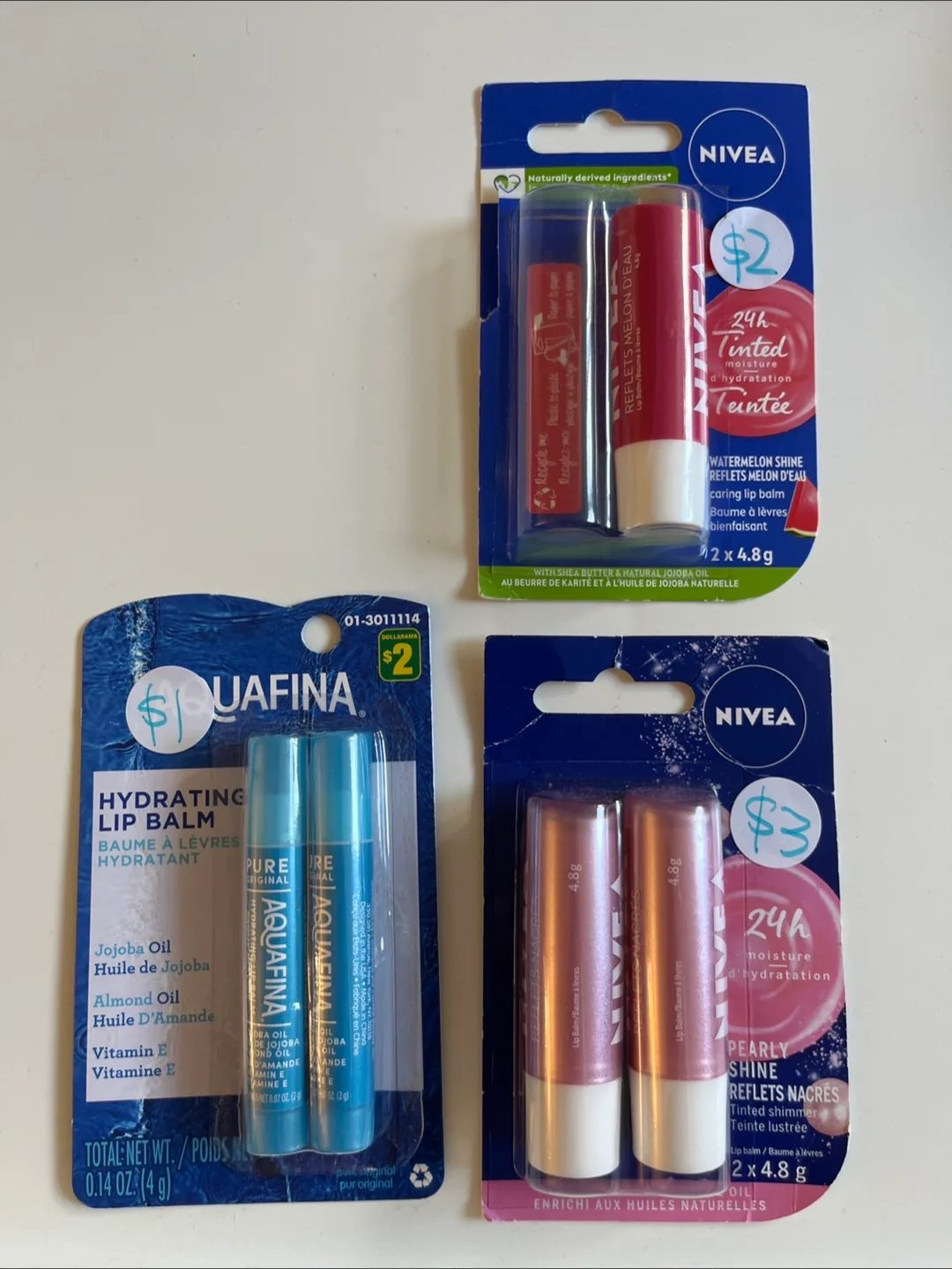 Nivea & Aquafina Lip Balm Bundle thumbnail