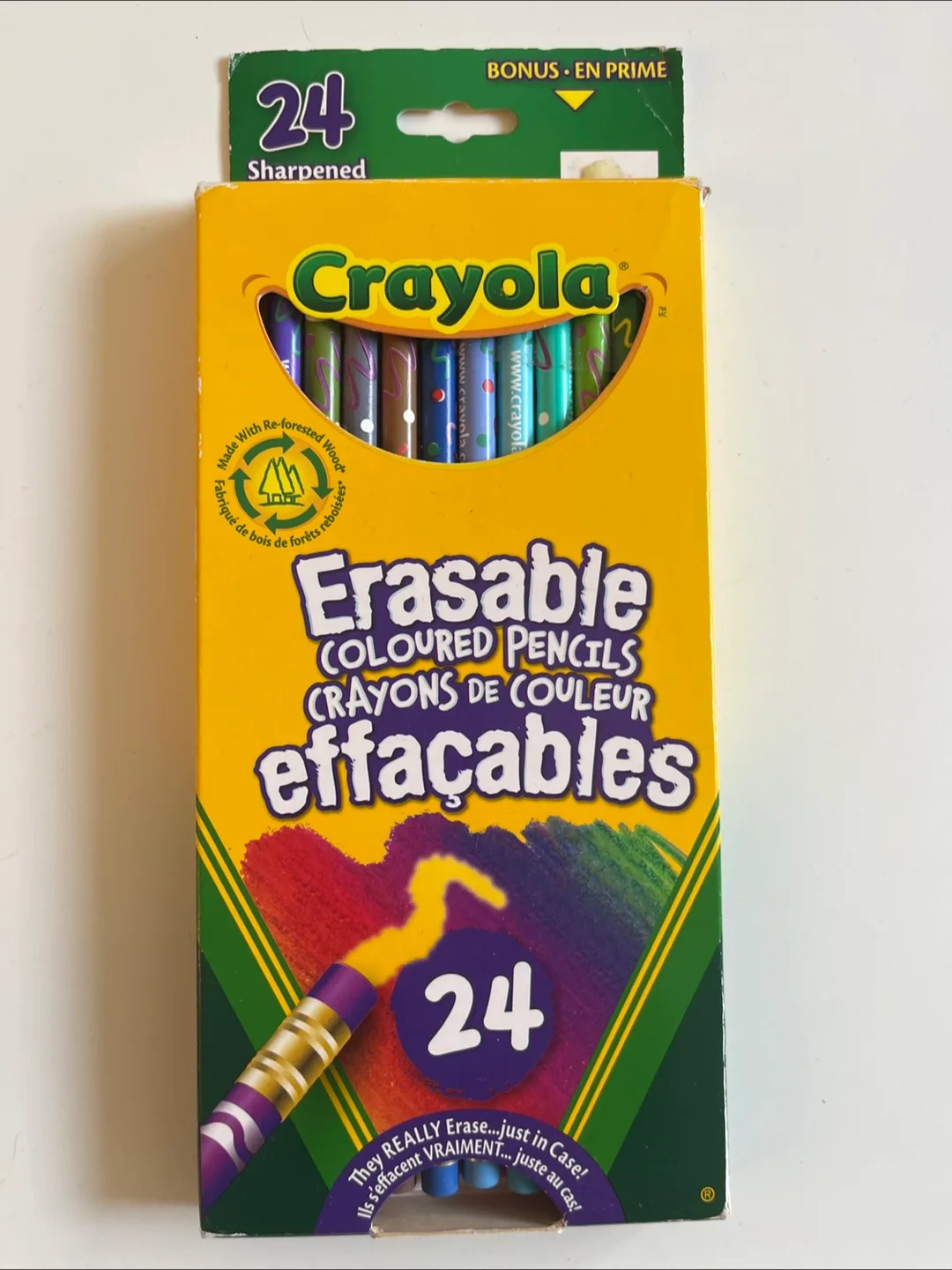 Crayola Erasable Coloured Pencils - 24 Pack thumbnail