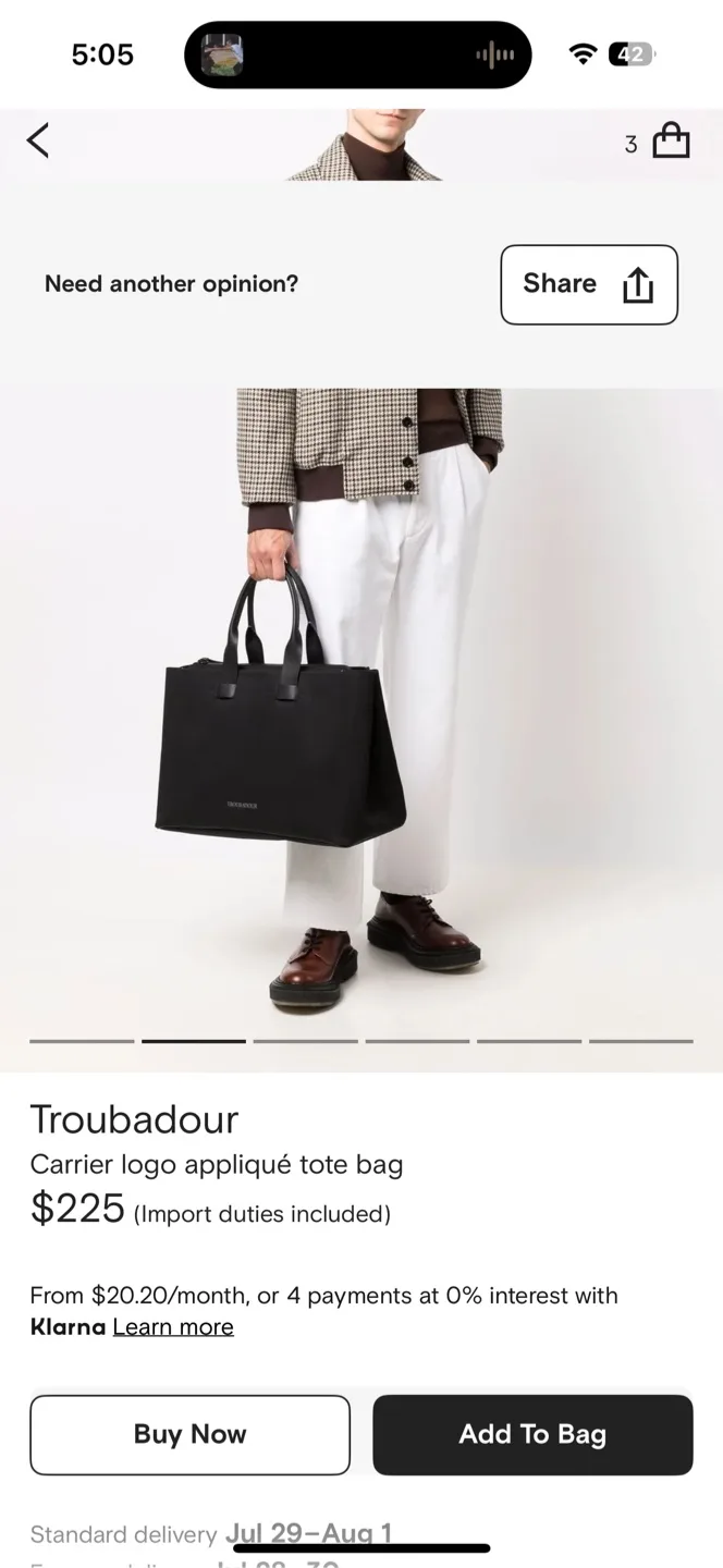 Troubadour Black Tote Bag image indicator(8)
