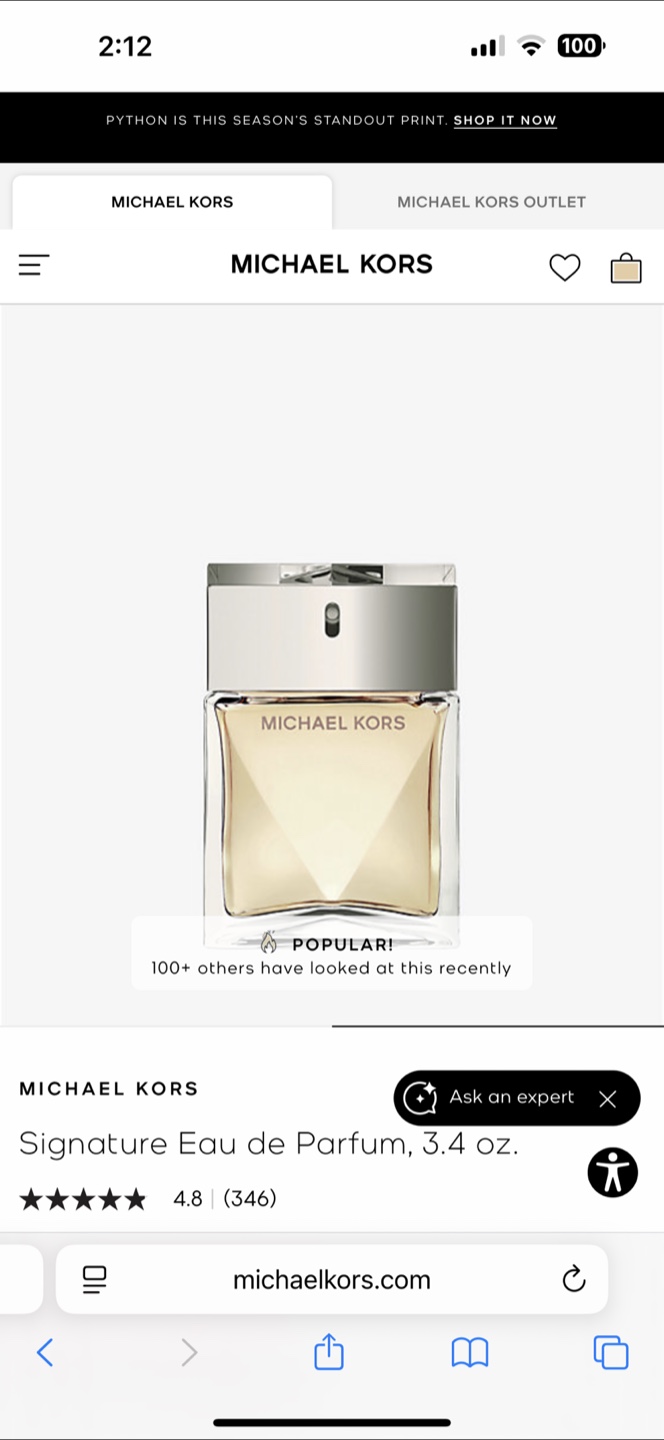 Michael Kors Signature Eau de Parfum 3.4 oz