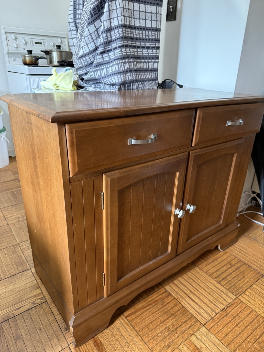 Solid Wooden Cabinet with Drawers