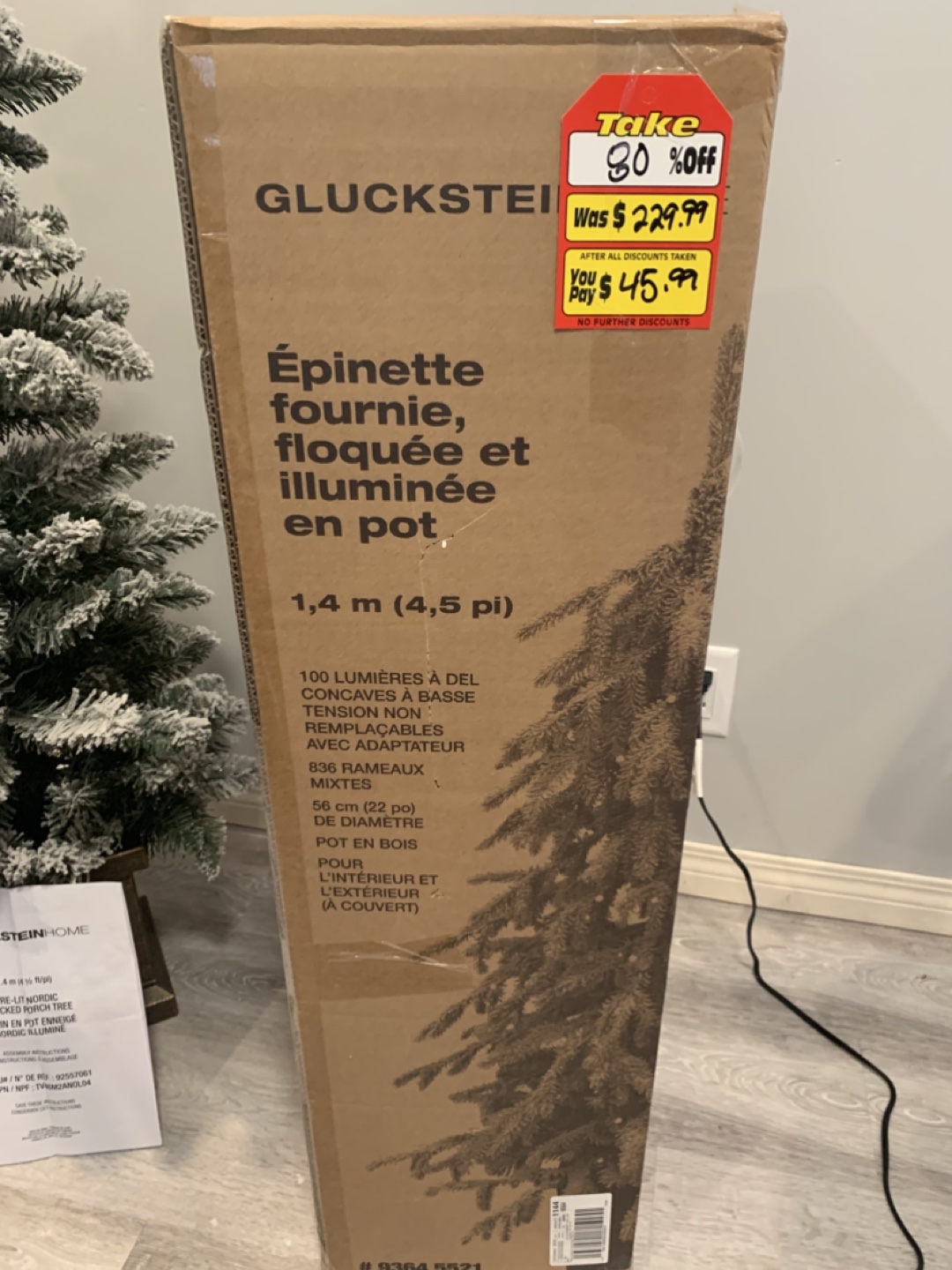 Gluckstein 4.5' Pre-lit Christmas/Porch Tree - photo 5