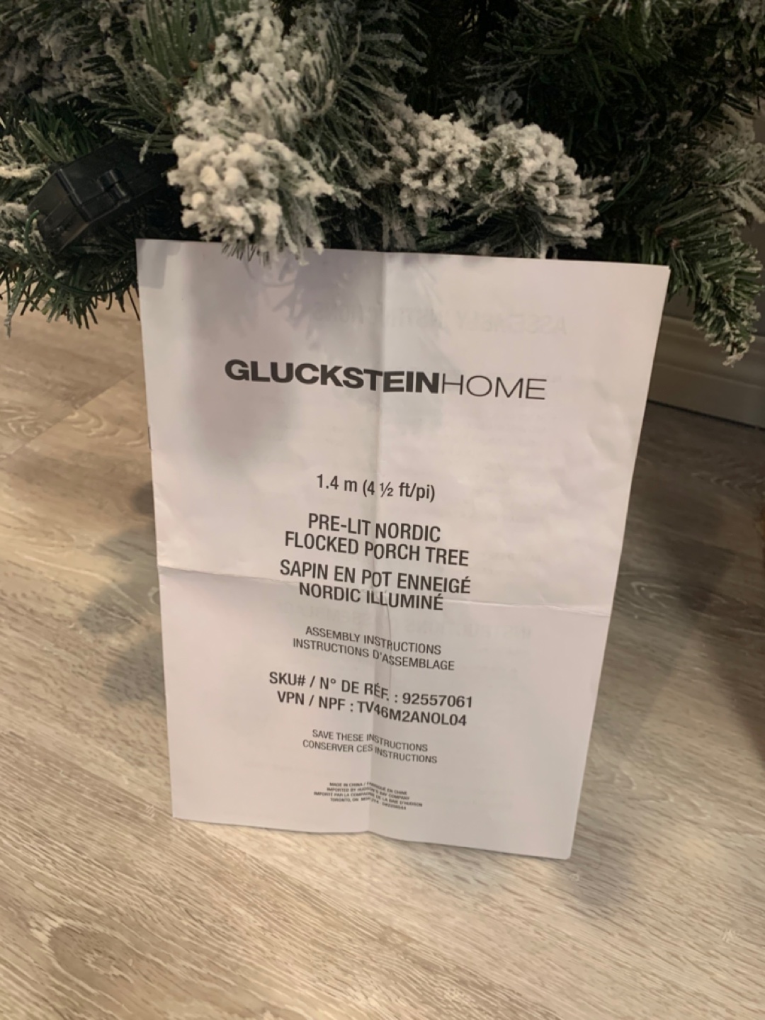 Gluckstein 4.5' Pre-lit Christmas/Porch Tree - photo 3
