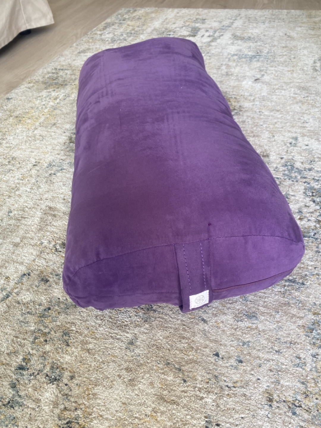 Purple Yoga Bolster Pillow - photo 2