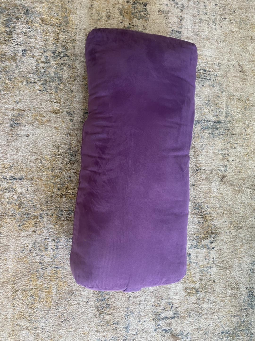 Purple Yoga Bolster Pillow