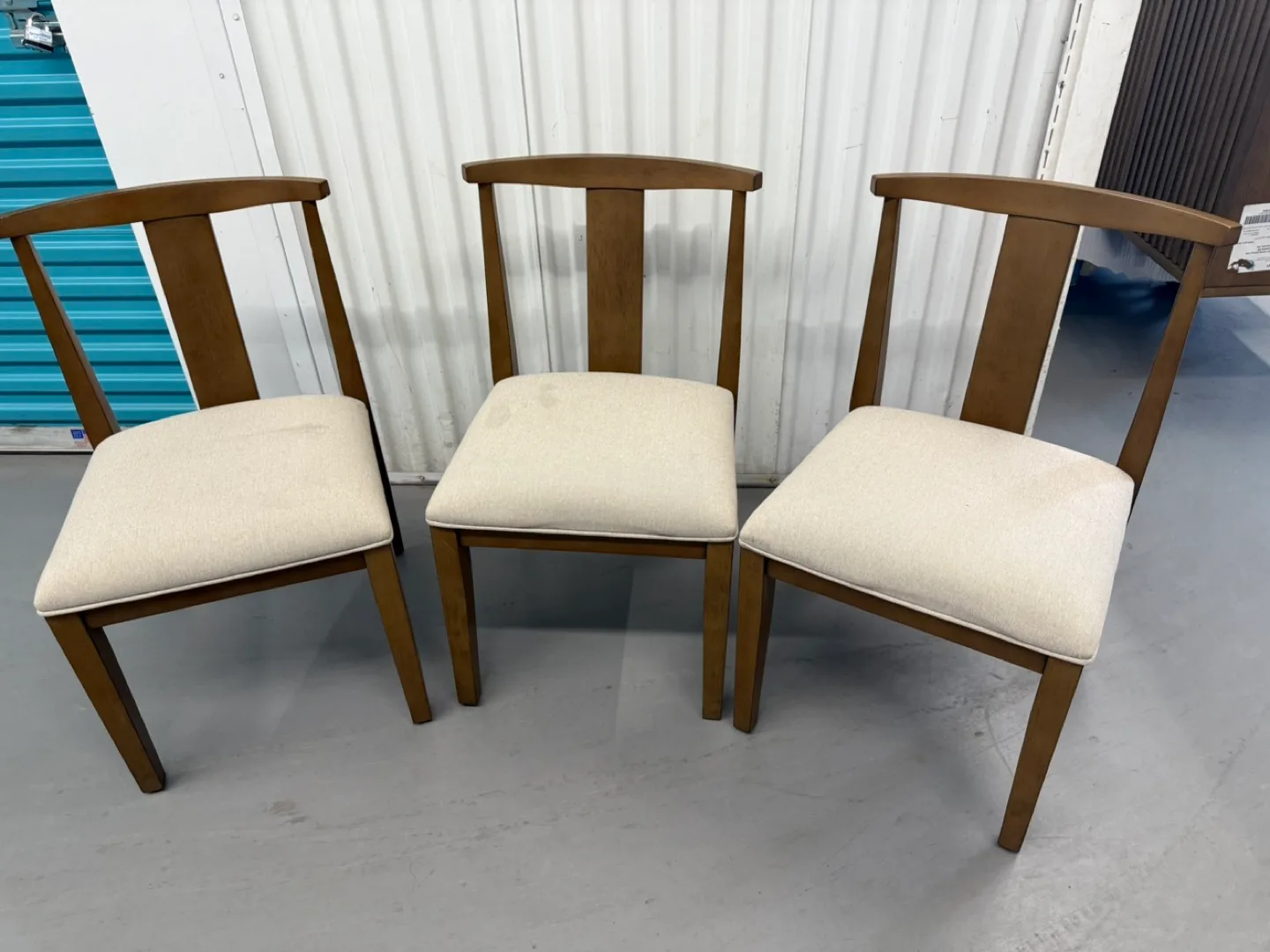Set of 3 Wooden Dining Chairs thumbnail