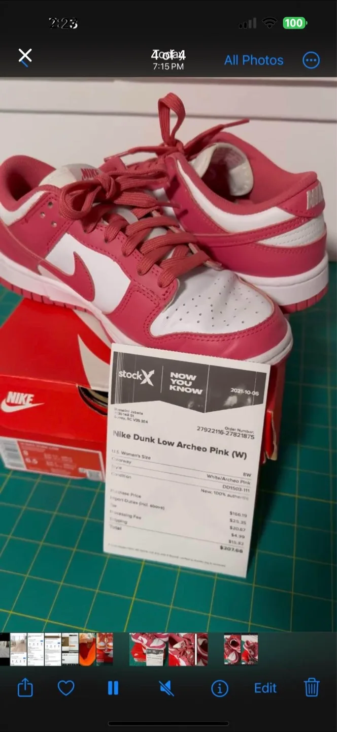 Nike Dunk Low Archeo Pink (W) - Size 6.5 thumbnail