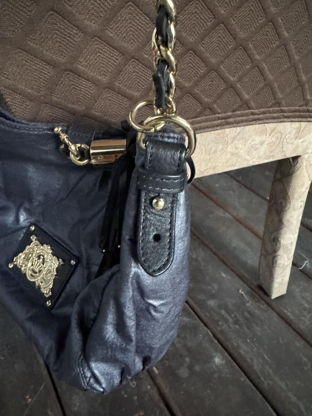 Juicy Couture Black Leather Chain Bag - photo 2
