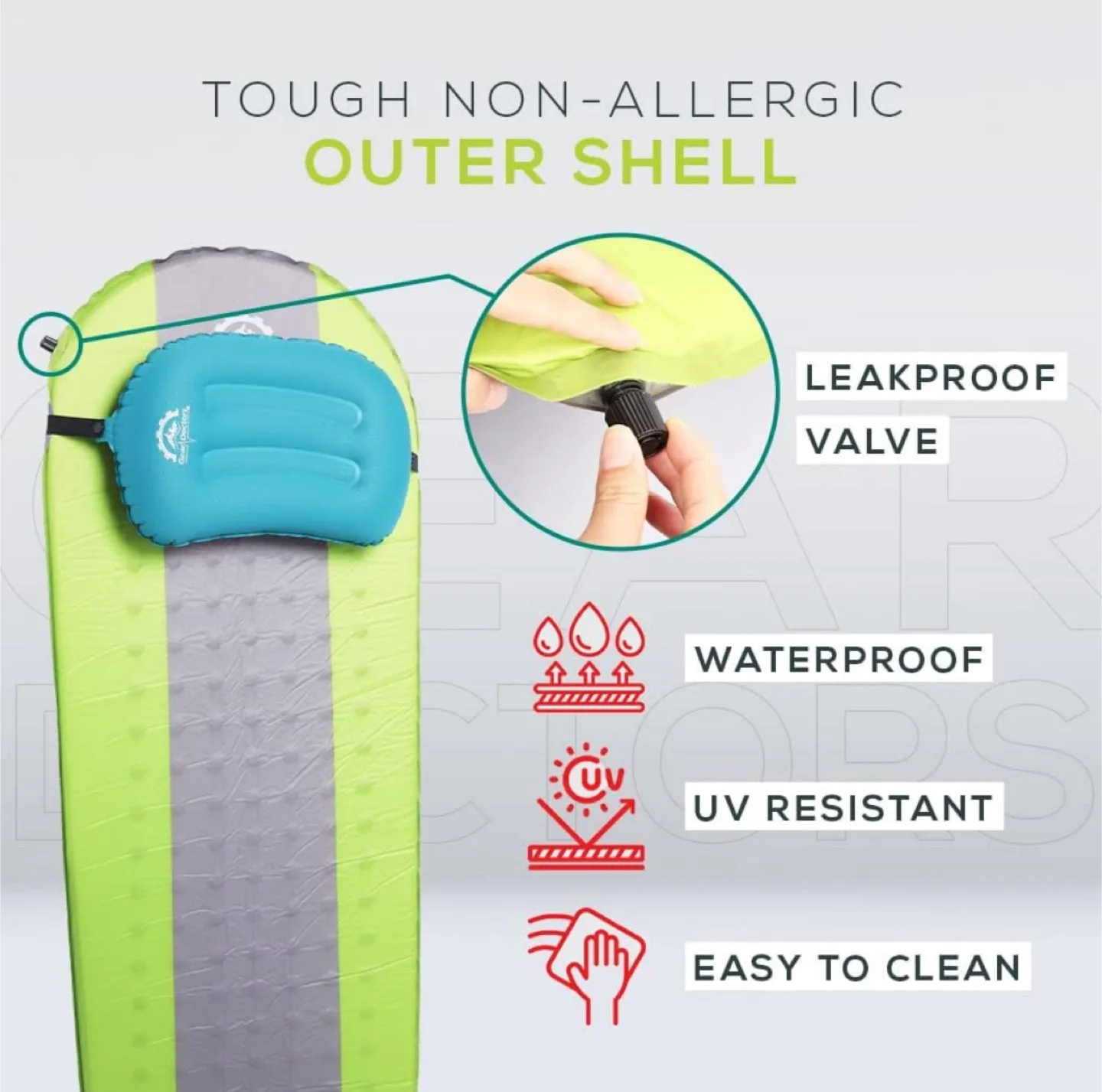 Gear Doctors Self Inflating Sleeping Pad image indicator(5)