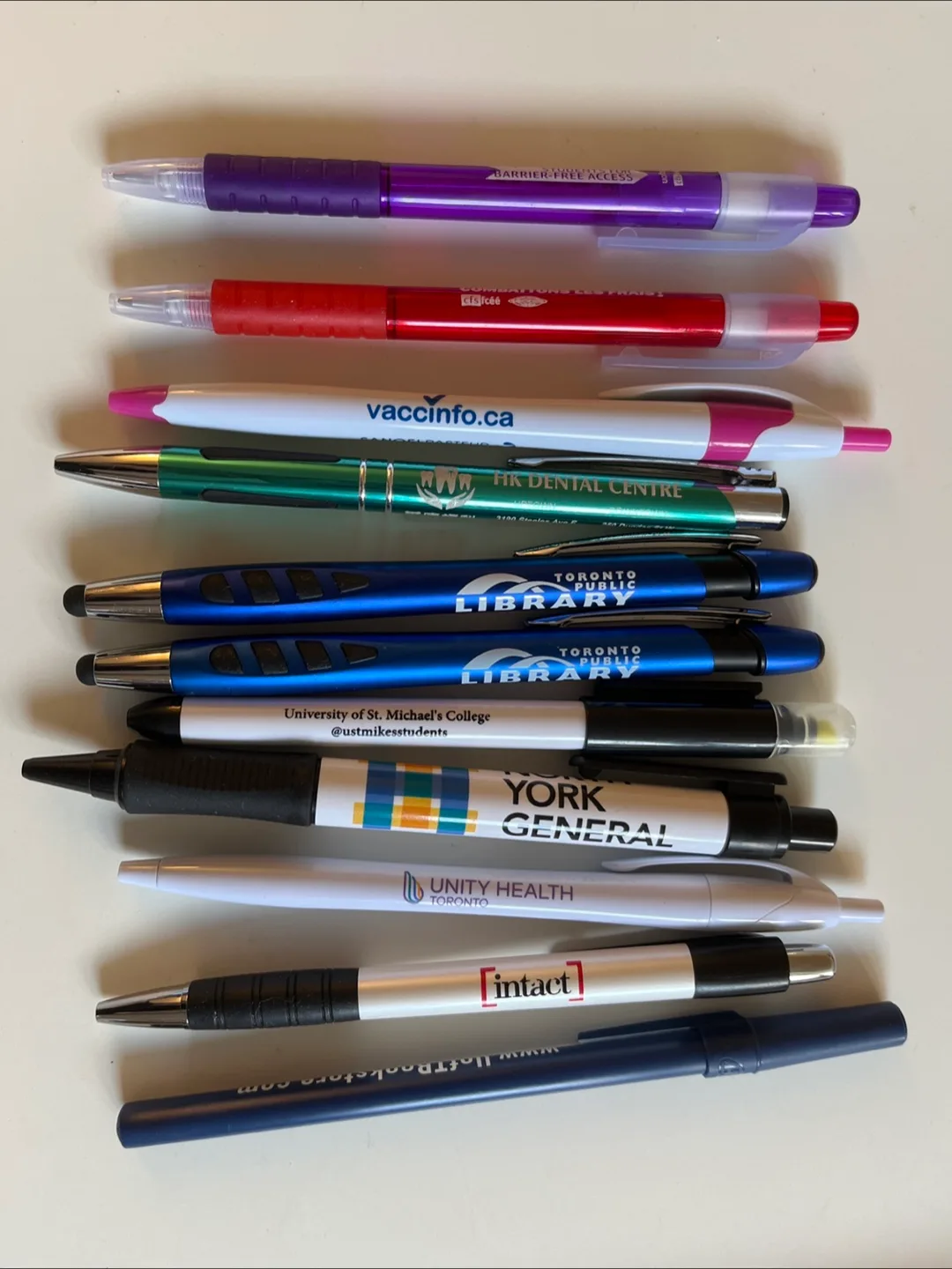 Collection of Promotional Pens thumbnail