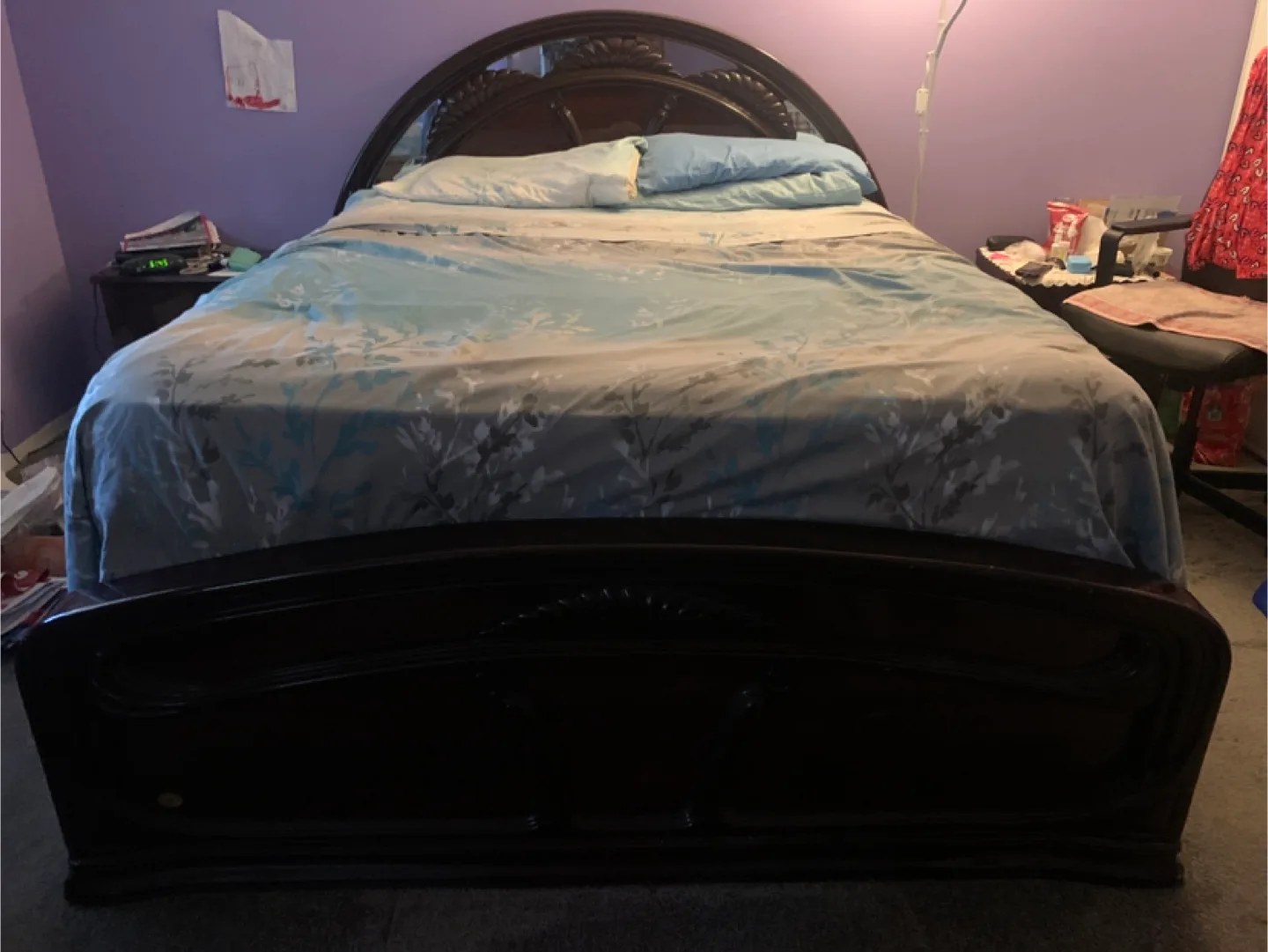 Dark Wood Bed Frame(Queen size) image indicator(4)