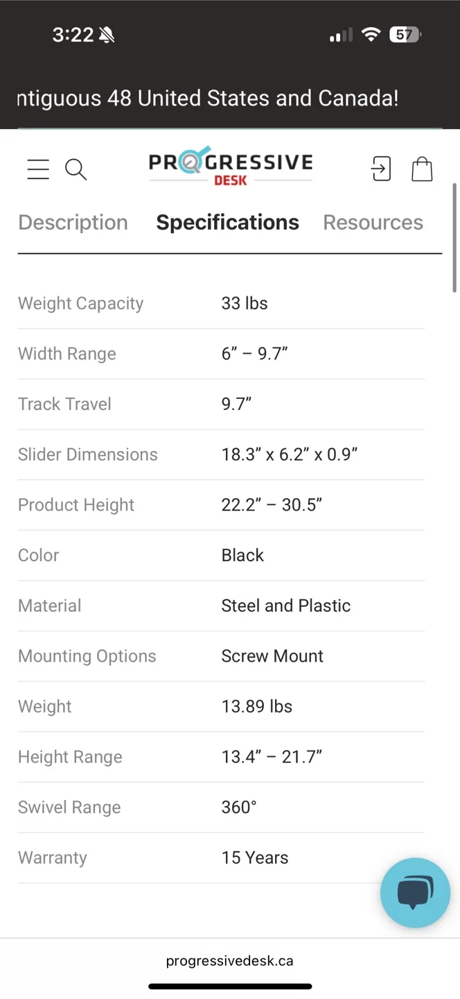 Progressive Desk Slide and Swivel CPU Holder - Black image indicator(2)