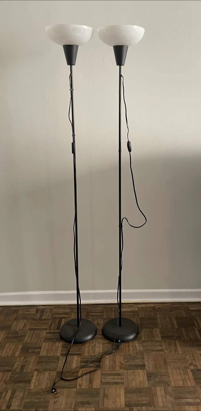 Two Black Floor Lamps thumbnail