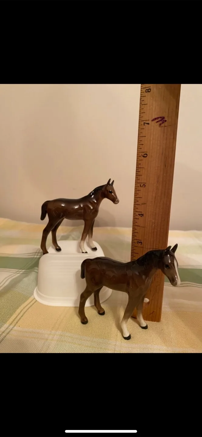 Vintage Beswick Ceramic Horse Figurines image indicator(2)