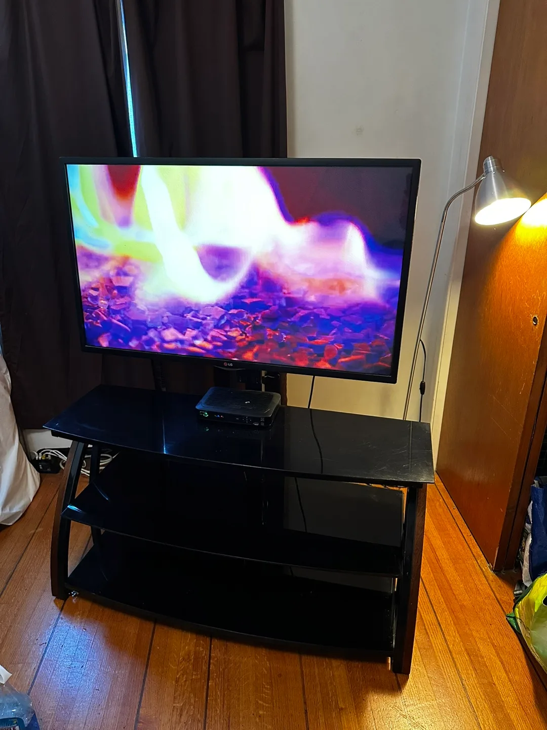 Black Glass TV Stand thumbnail