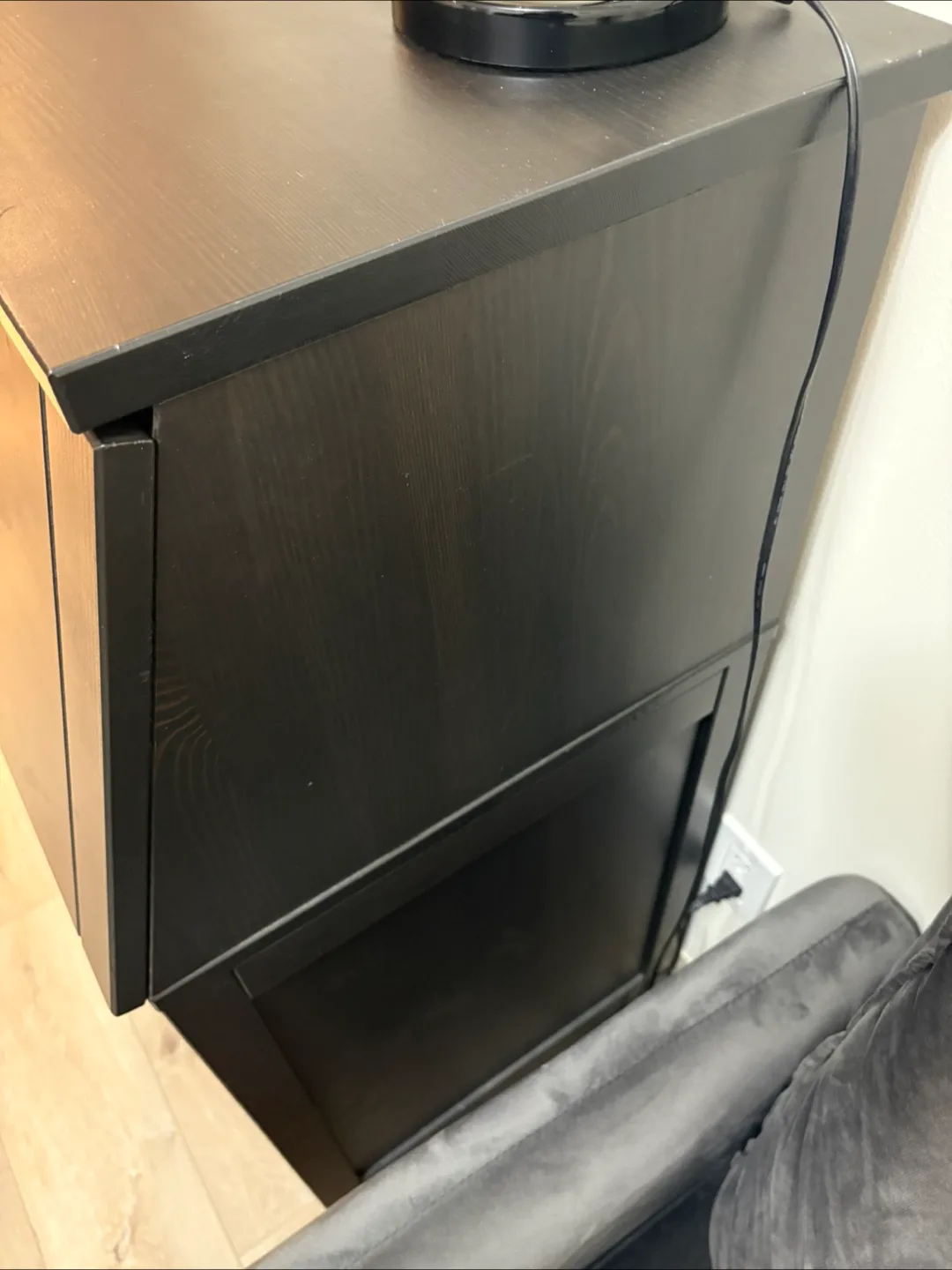 Secretary Desk - Black/Brown image indicator(5)