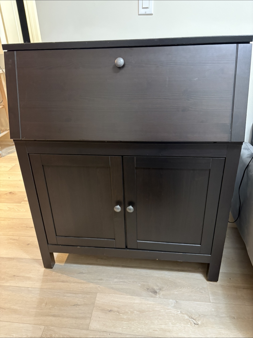 Secretary Desk - Black/Brown