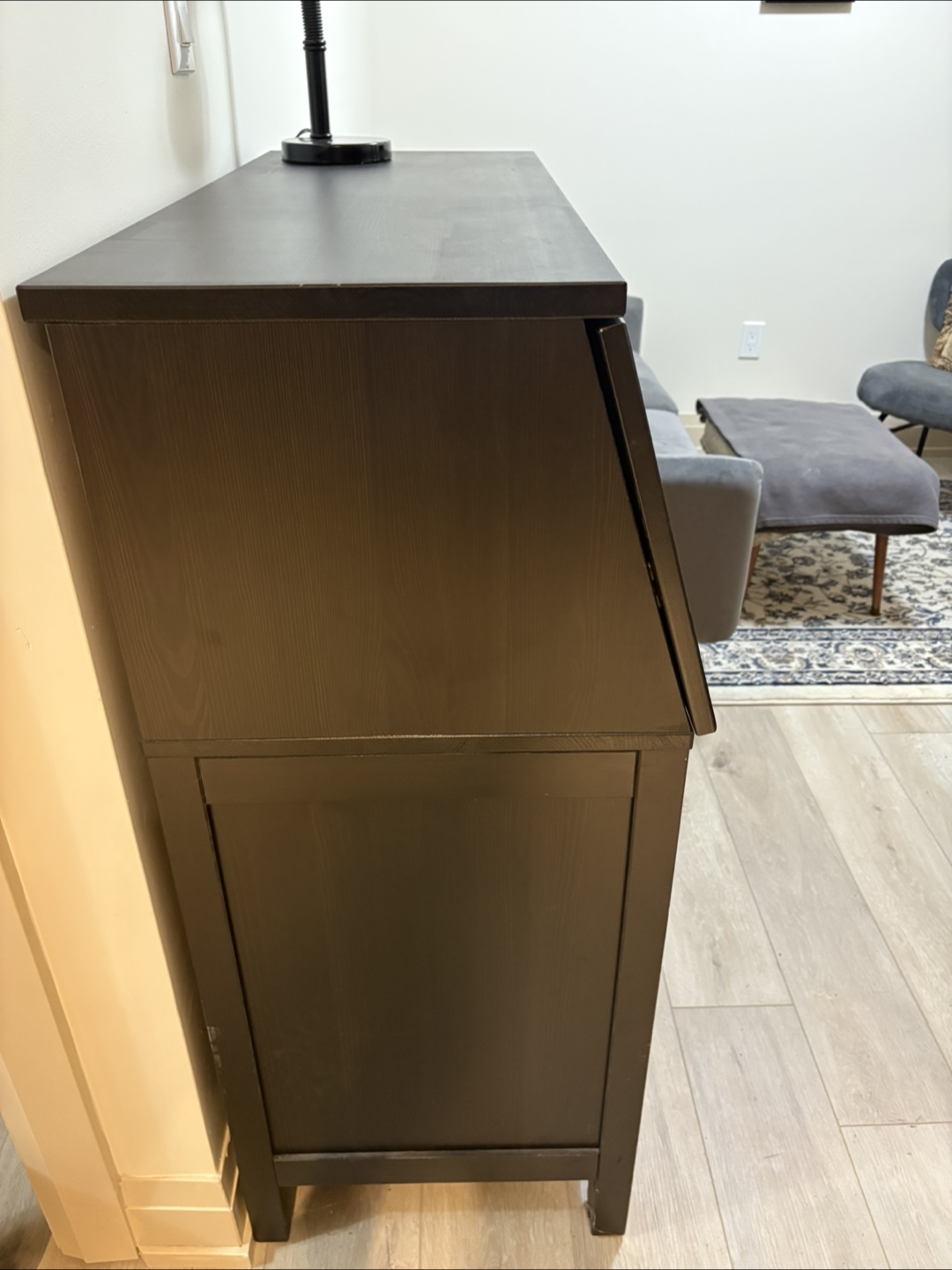 Secretary Desk - Black/Brown - photo 4